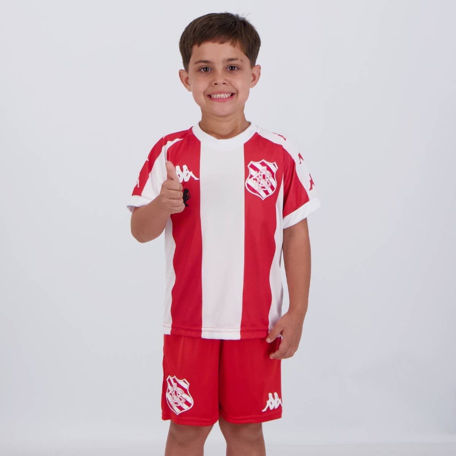 Kit Kappa Bangu I Supporter Vermelho e Branco