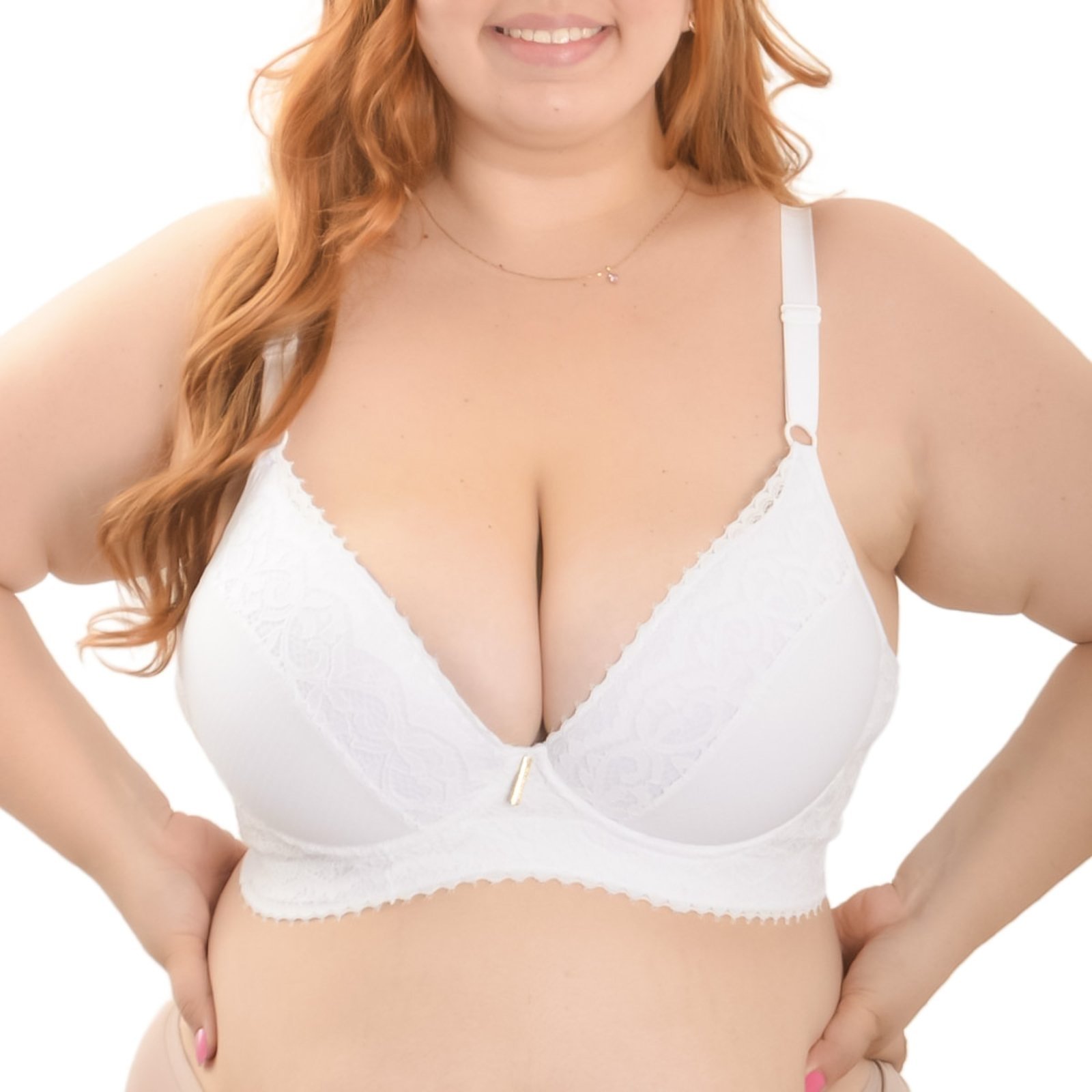 Sutiã Plus Size Com Bojo Rendado Nayane
