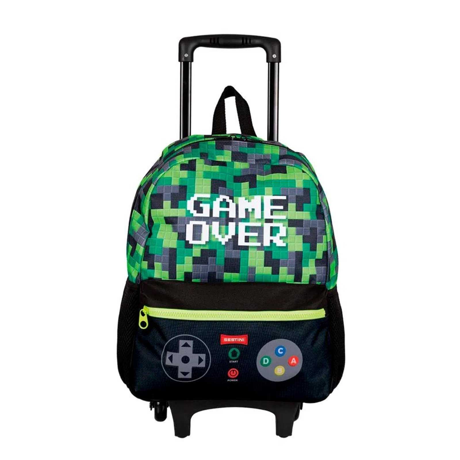 Vista 2 Infantil - Mochila Sestini Com Carrinho M Plus Game Verde incolor verde Sestini incolor verde