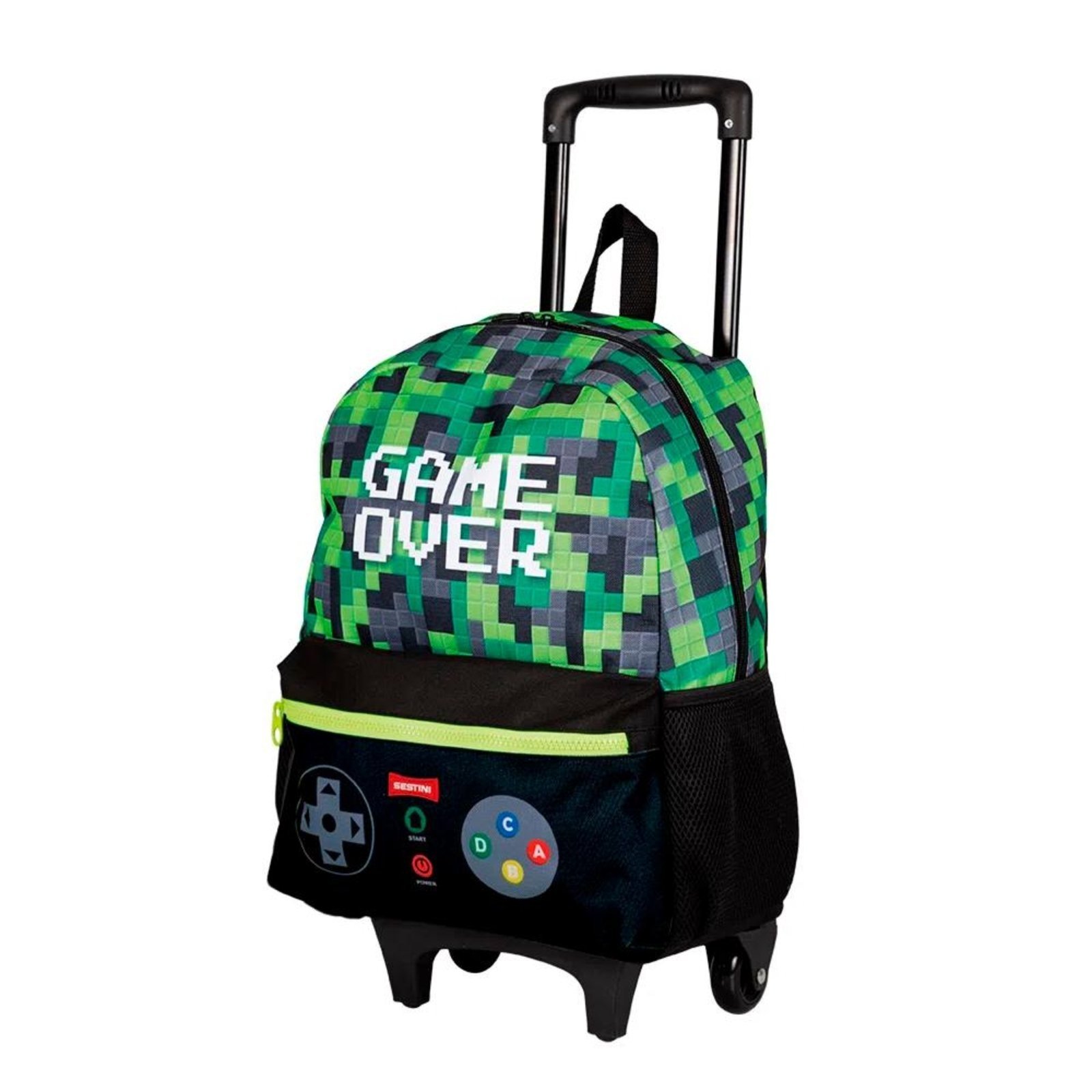 Vista 3 Infantil - Mochila Sestini Com Carrinho M Plus Game Verde incolor verde Sestini incolor verde