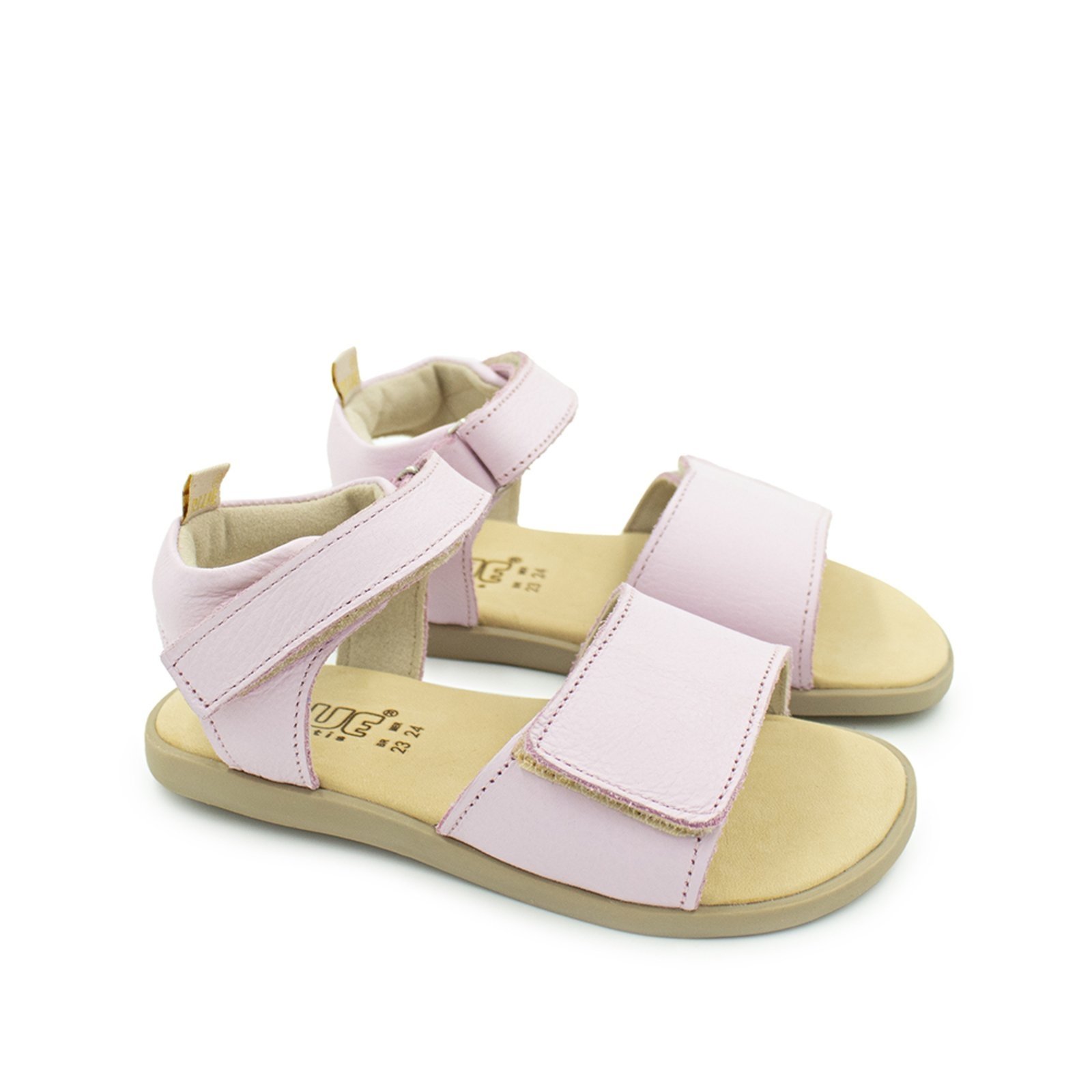 Vista 2 Infantil - Sandalia Menina Blue Luana Couro Rosa Blue Infantis rosa blue