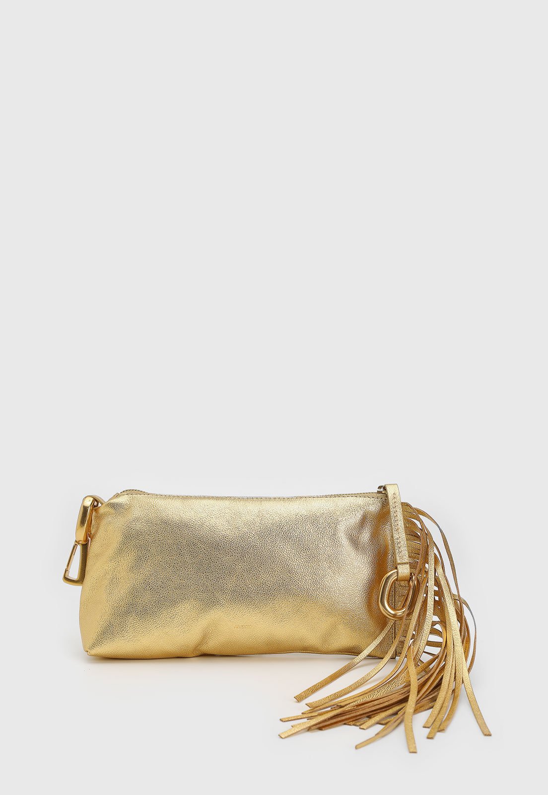 Bolsa Média Arezzo Franjas Ouro