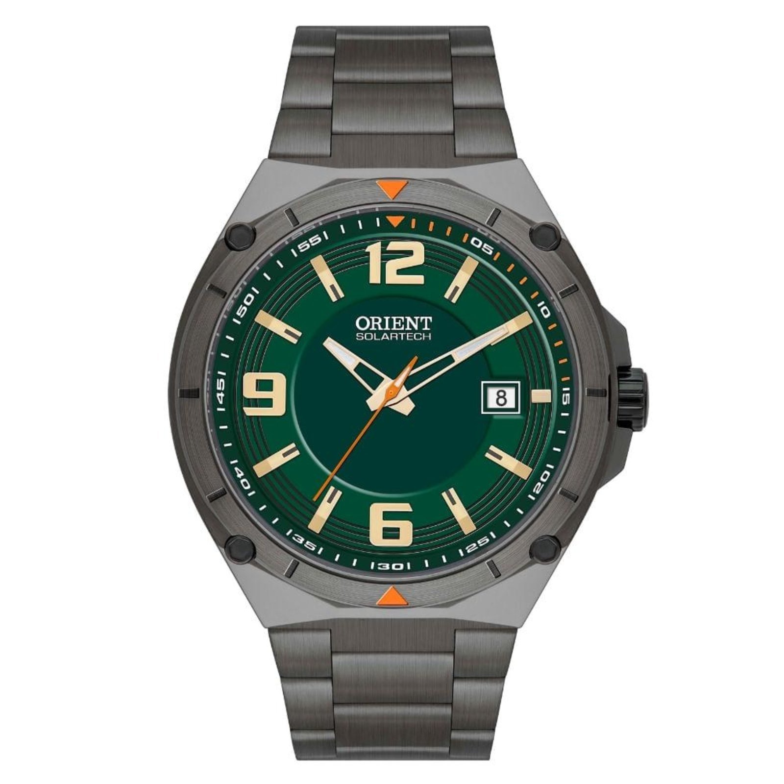 Relógio Masculino Orient Solartech Verde/Preto Exclusivo Verde