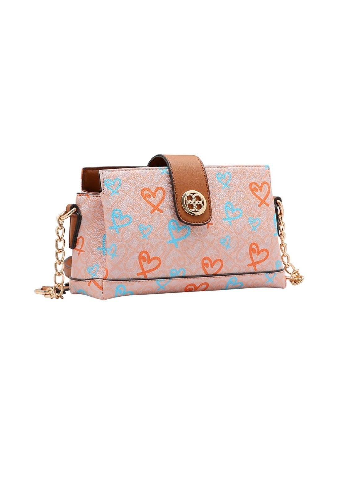 Bolsa Feminina Chenson Classic Heart Bege 3484787