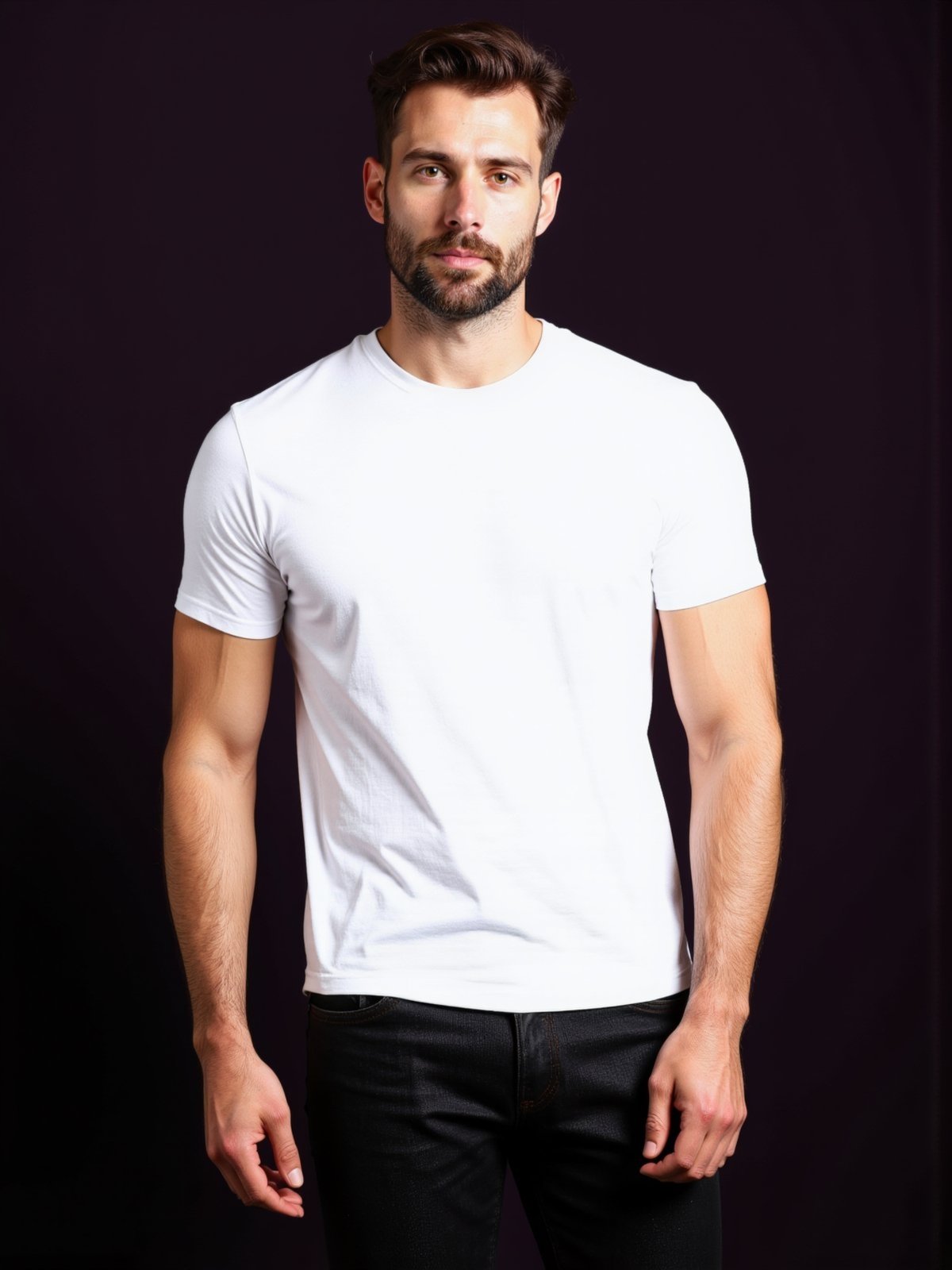 Camiseta Masculina Lisa Algodão Penteado Tradicional Básica