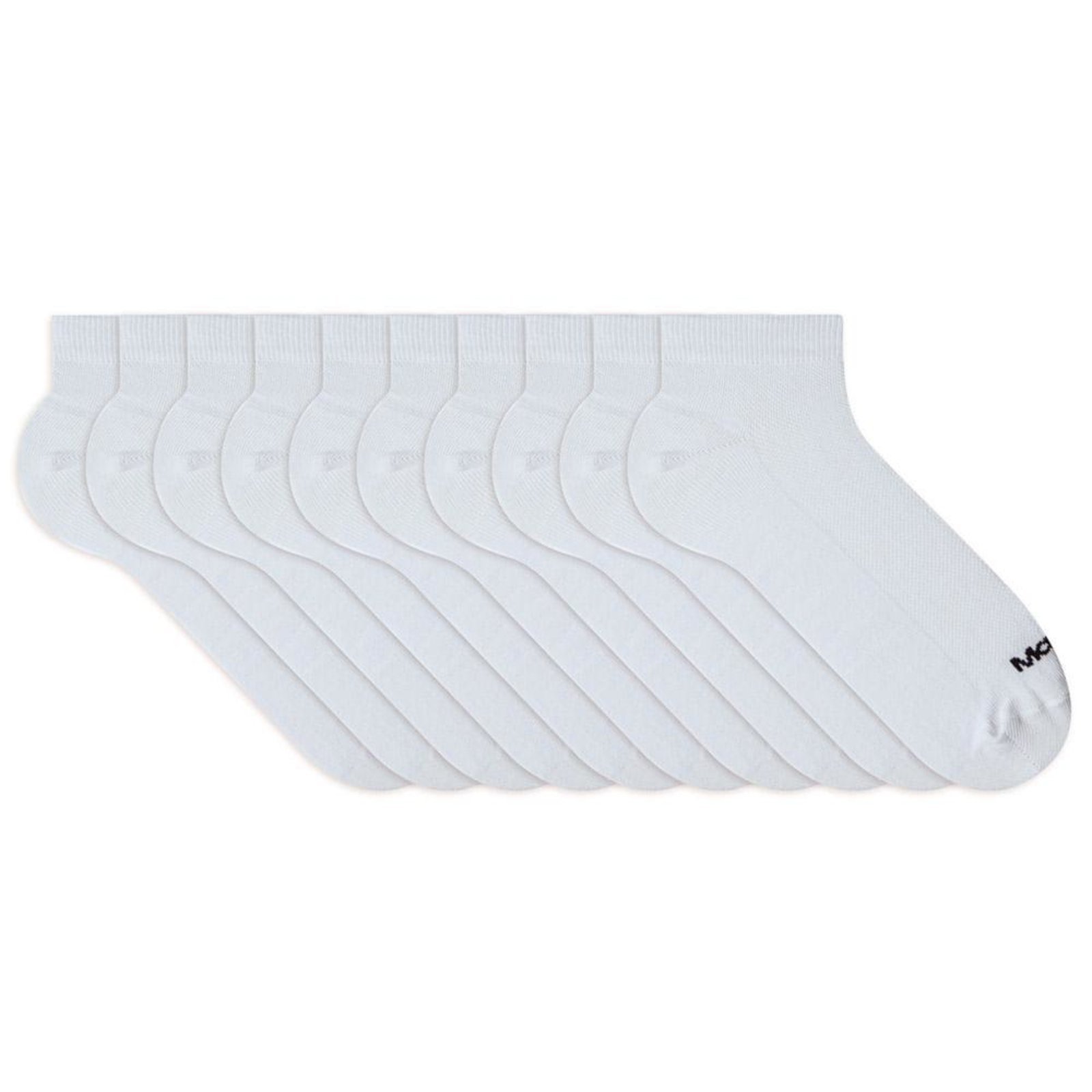 Kit 10 Pares Meia Mash Algodão Esportiva Branco 34-38