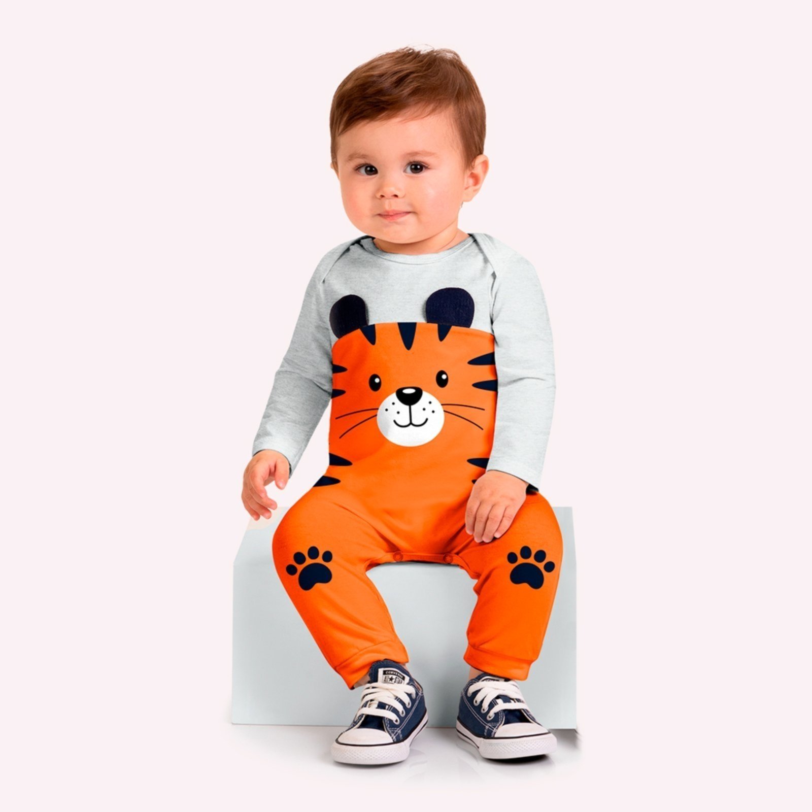 Infantil - Macacão Menino Tigre Kyly