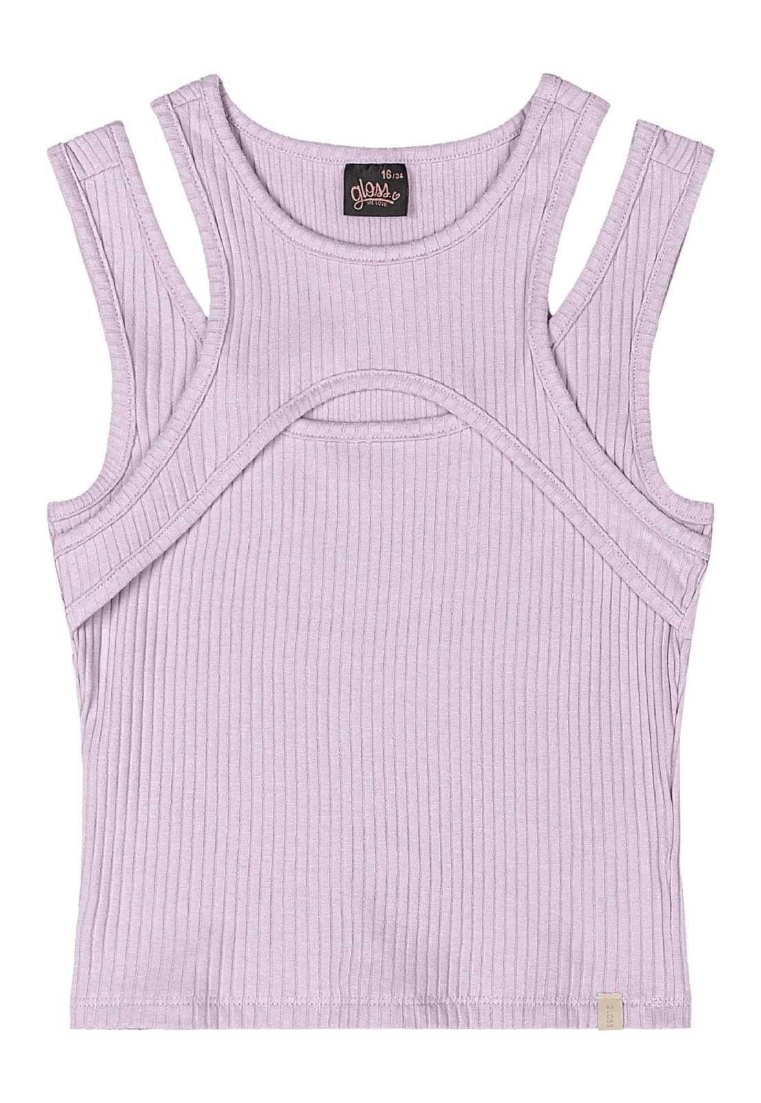 Infantil – Regata Juvenil em Ribana Canelada Gloss Roxo