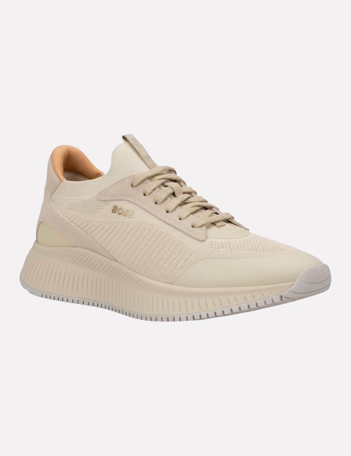 Vista 3 Tênis Hugo Boss Masculino Ttnm Evo Slon Knrsd Claro bege bege