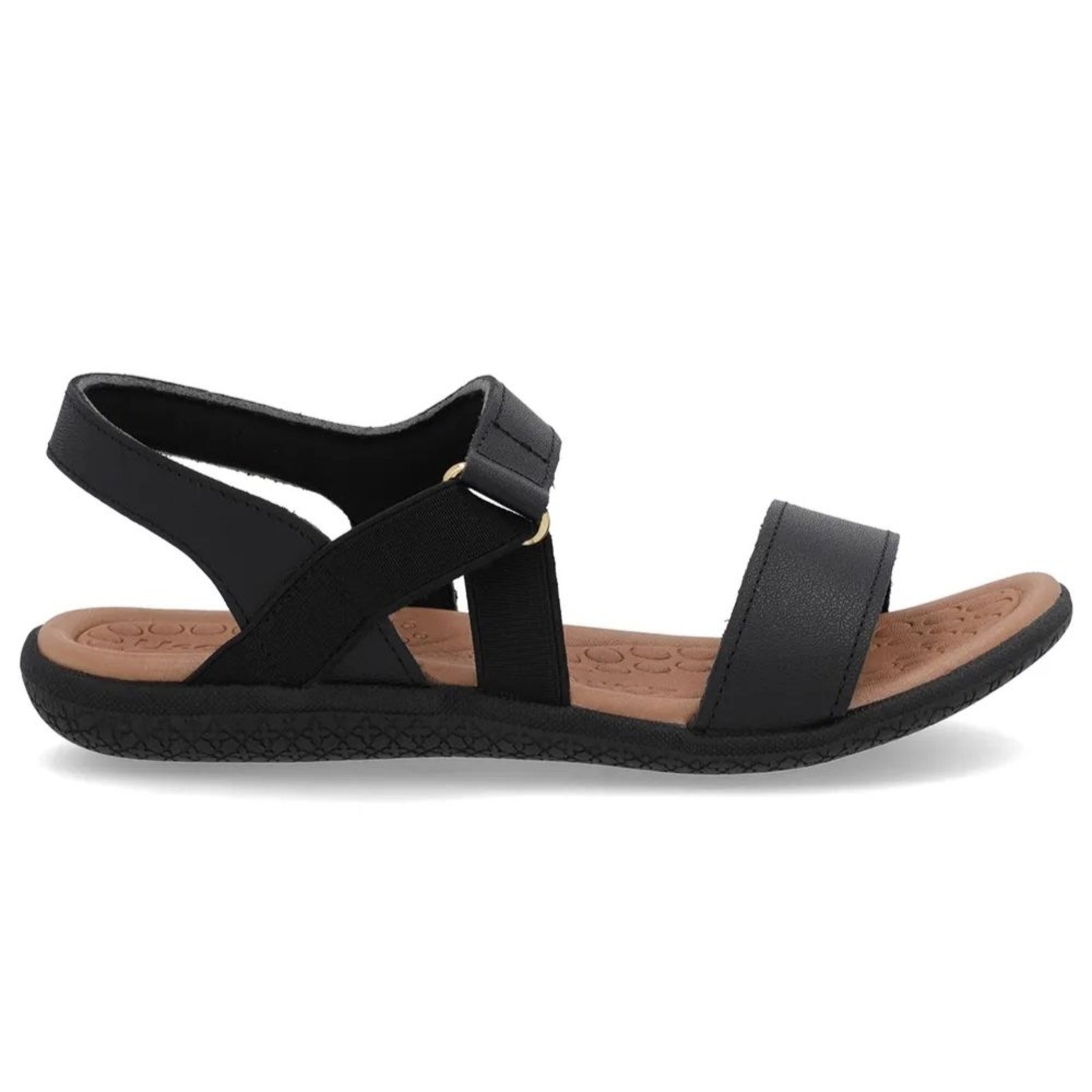 Sandália Feminina Elástico Preto Usaflex PA06003