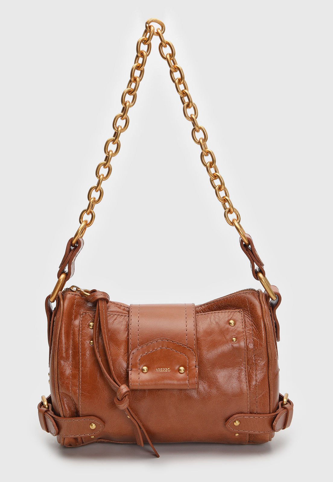 Bolsa Feminina Arezzo Soul Média Corrente Caramelo