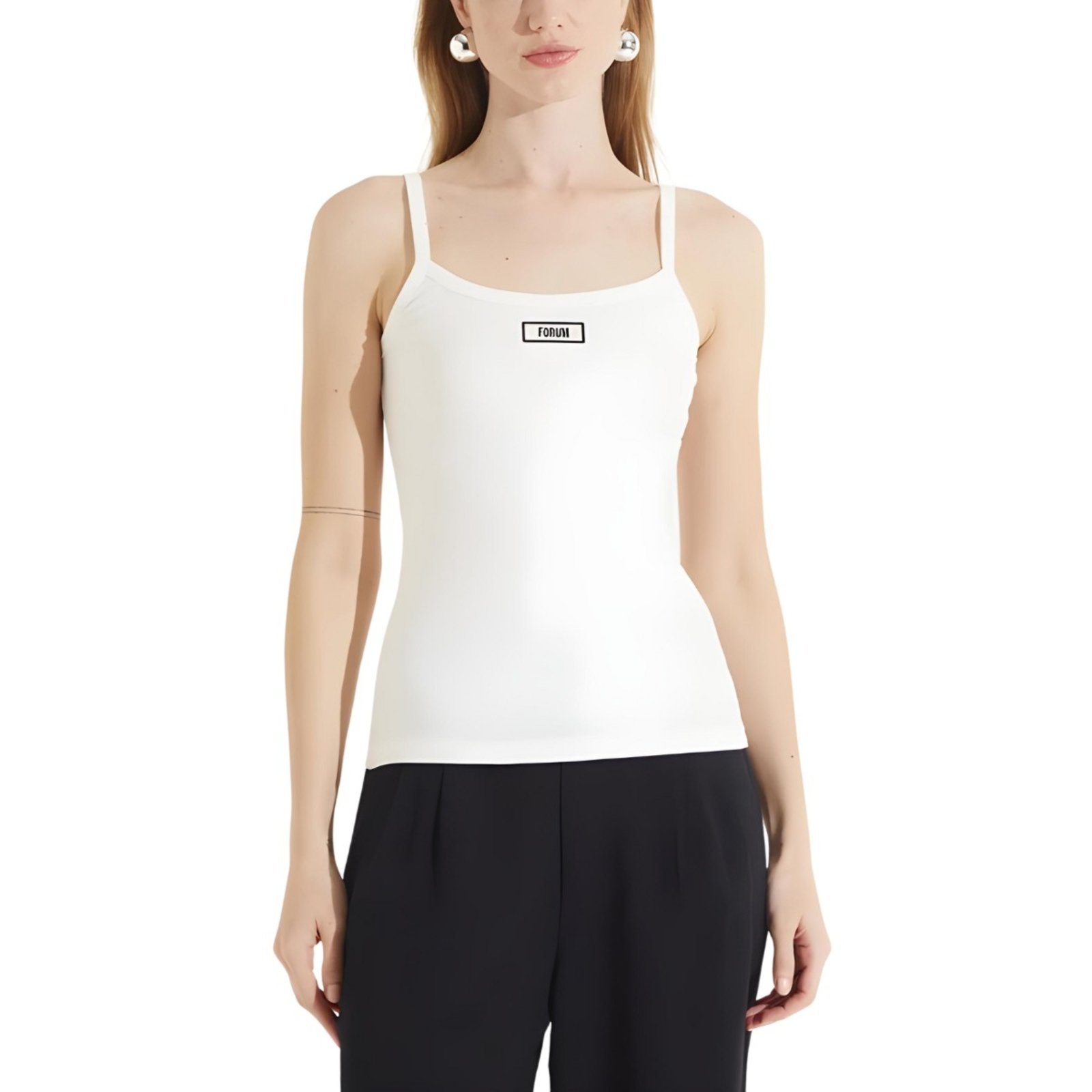 Blusa Regata Feminina Justa Alças Finas Forum