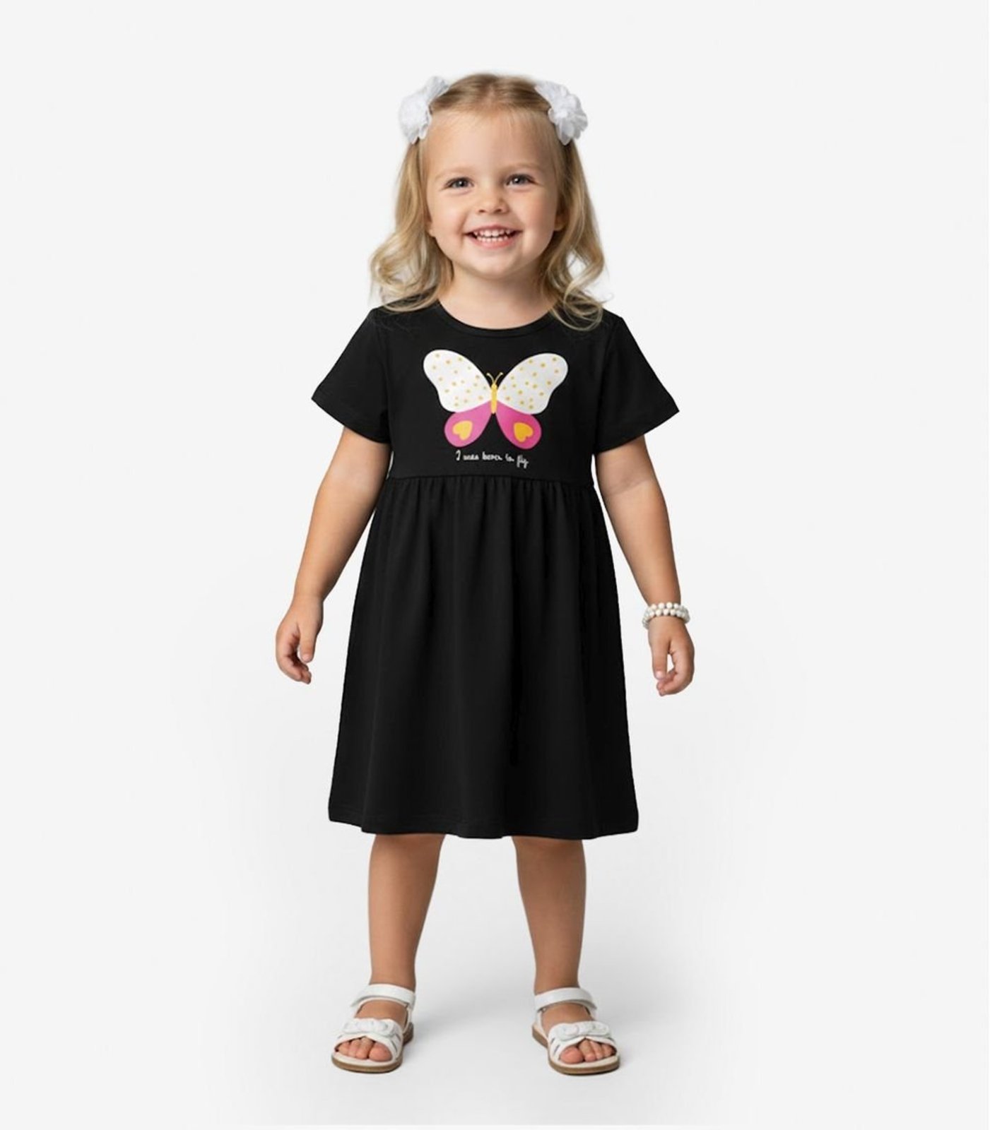 Infantil - Vestido em Molecotton Select Preto