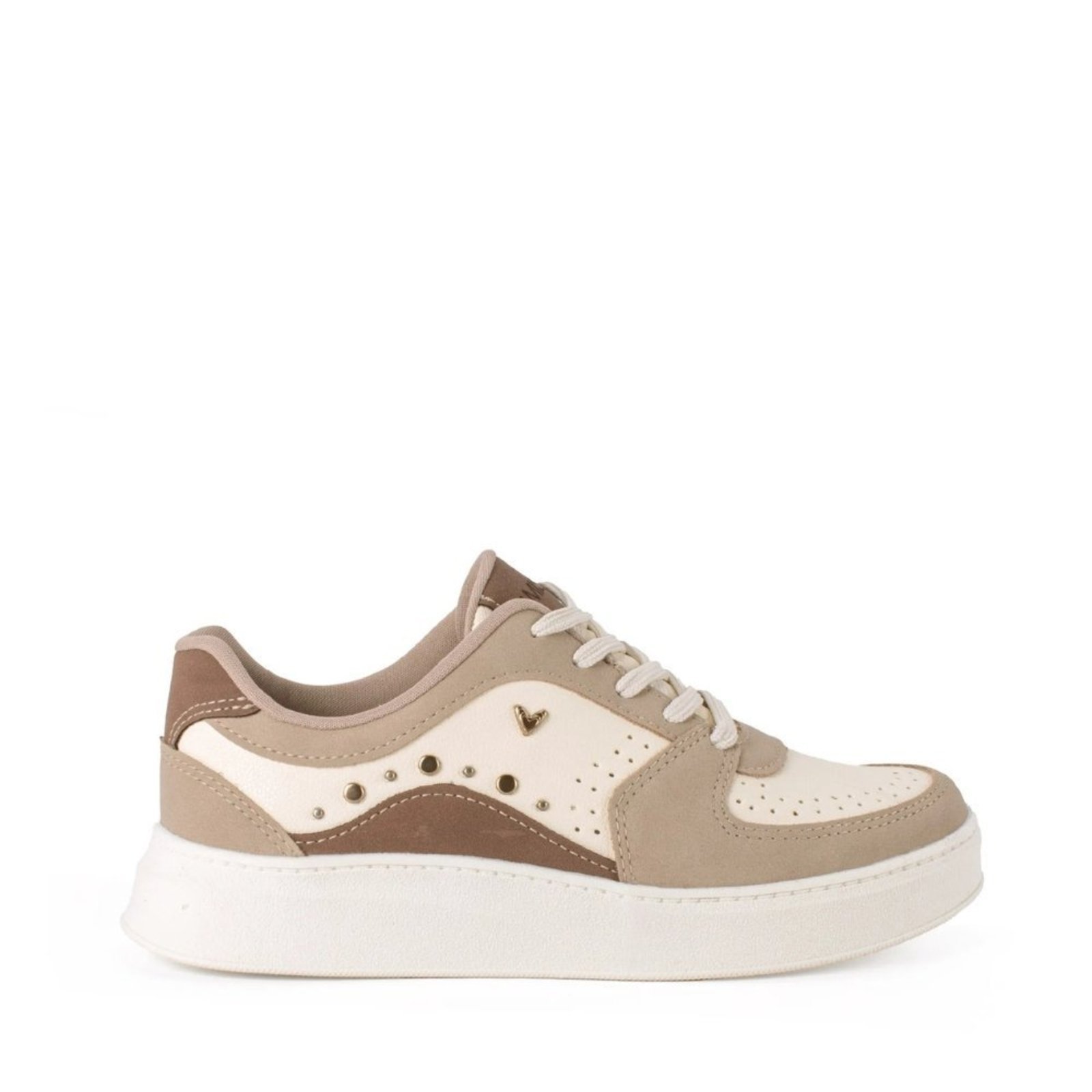 Tenis Mississipi Casual Flatform Bege e Marrom Mississipi Multicolorido