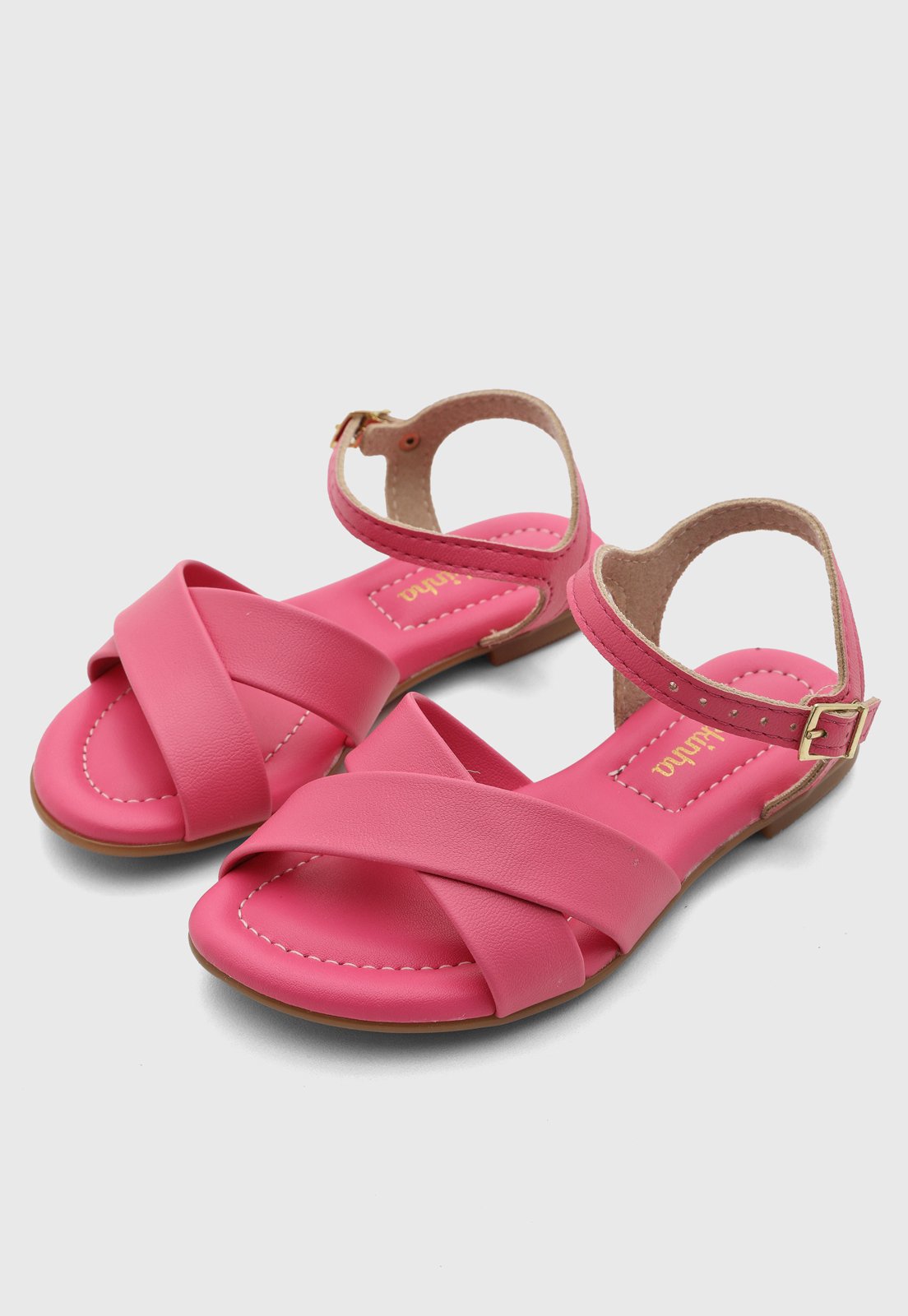 Infantil - Sandália Molekinha Tiras Cruzadas Rosa
