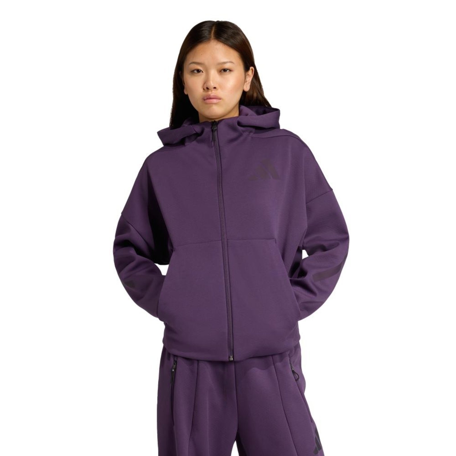 Moletom Capuz adidas Z.N.E. Full-Zip adidas Sportswear Roxo