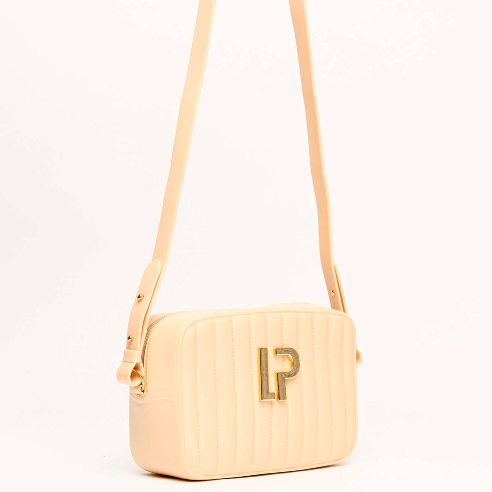 Vista 2 Bolsa Crossbody Easy Lança Perfume Gomos Ve25 Feminino bege bege