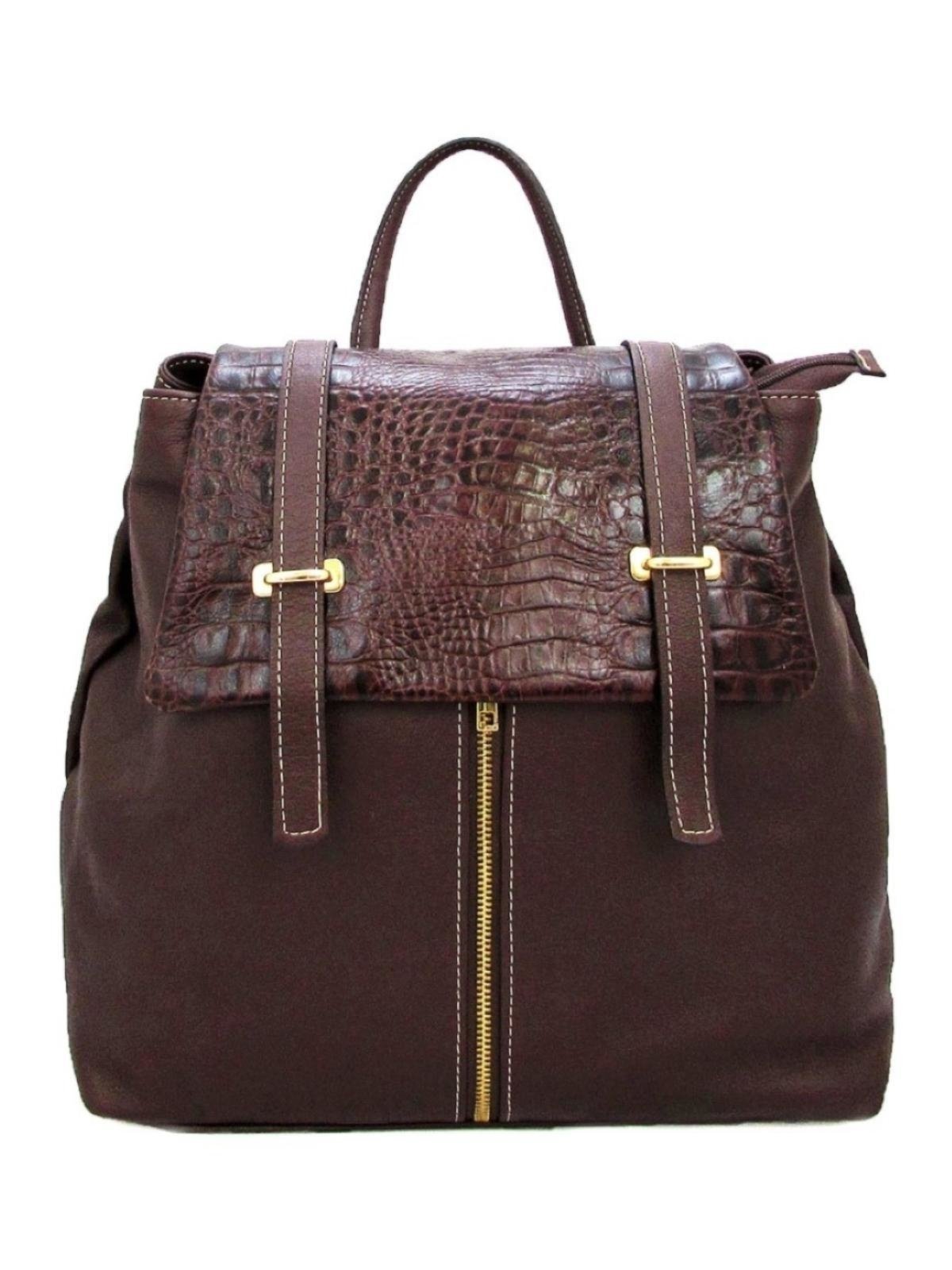 Mochila SN Couros Holanda Marrom