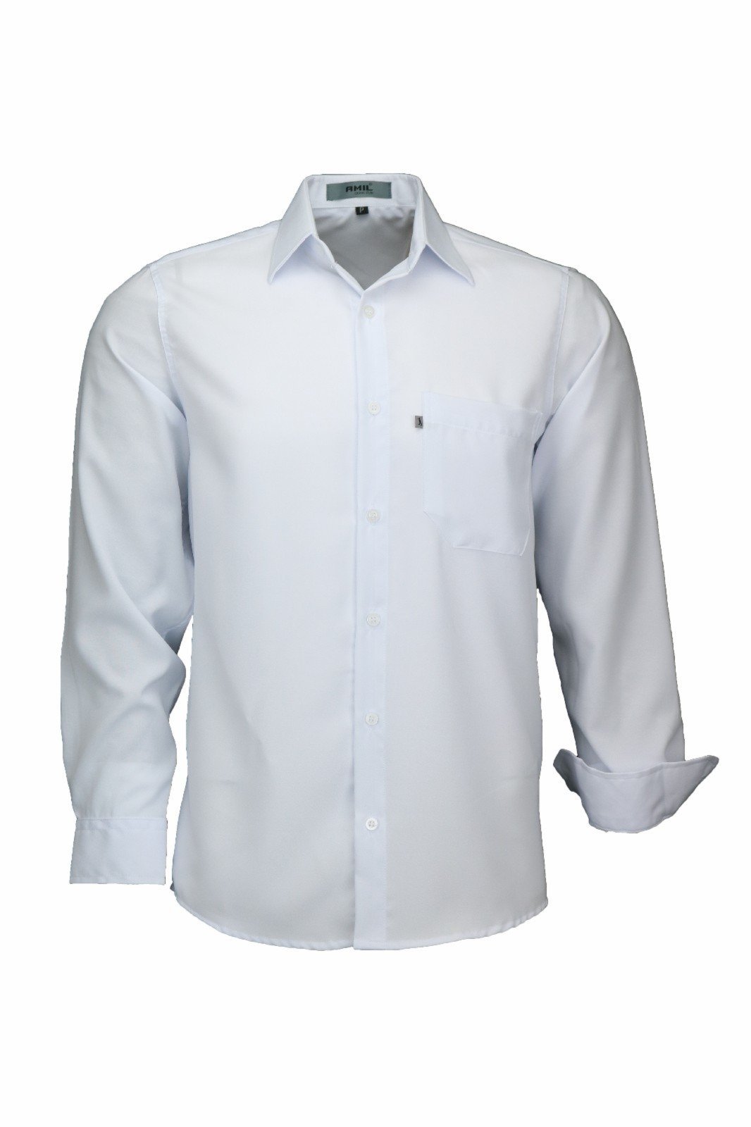 Camisa Manga Longa Lbl Comfort Poliéster Branco 3027