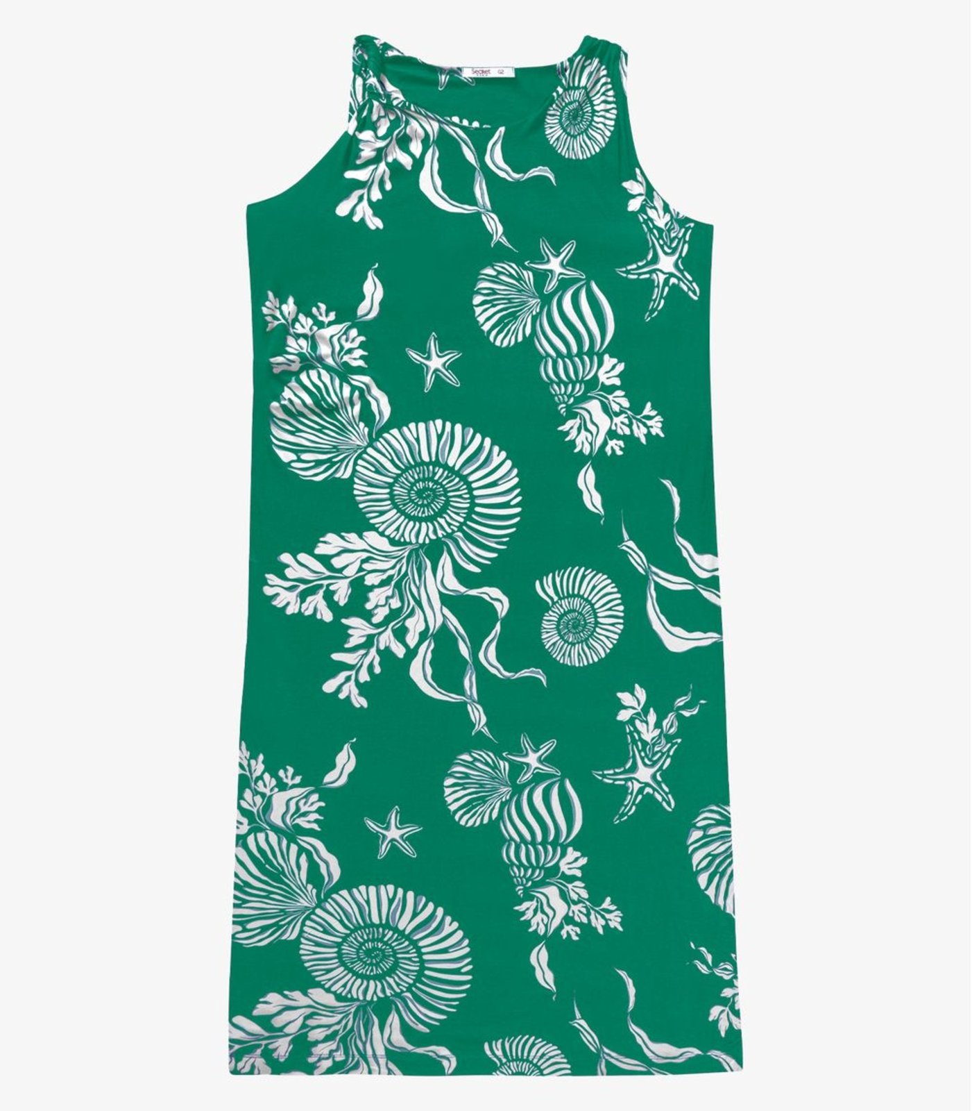Vestido Midi Estampado Secret Glam Verde