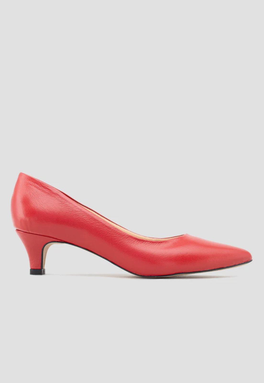 Scarpin CBK Salto Fino 5cm Couro Vermelho