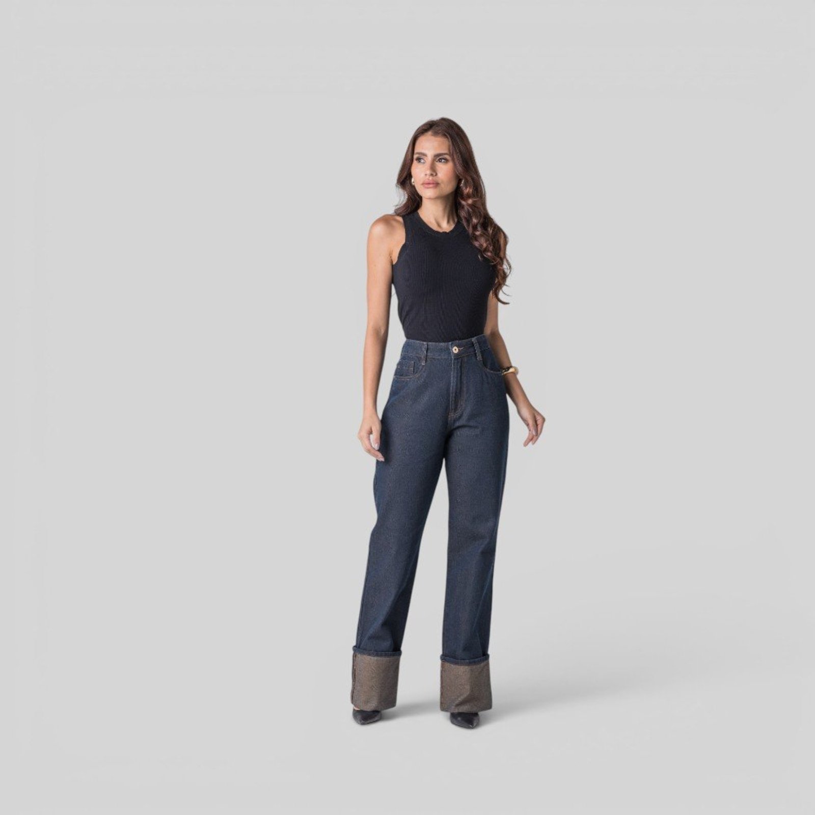 Calça Feminina Jeans Reta Zune INDIGO