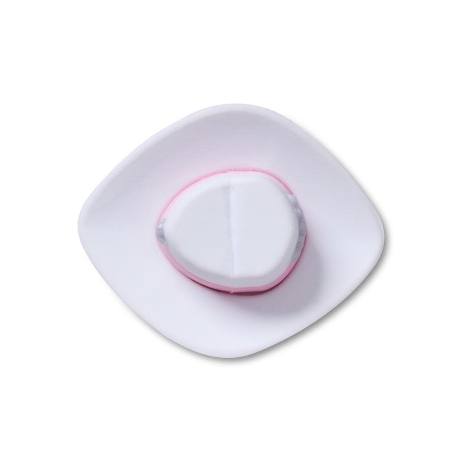 Infantil - Jibbitz™ Chapéu Cowgirl 3D Único Branco