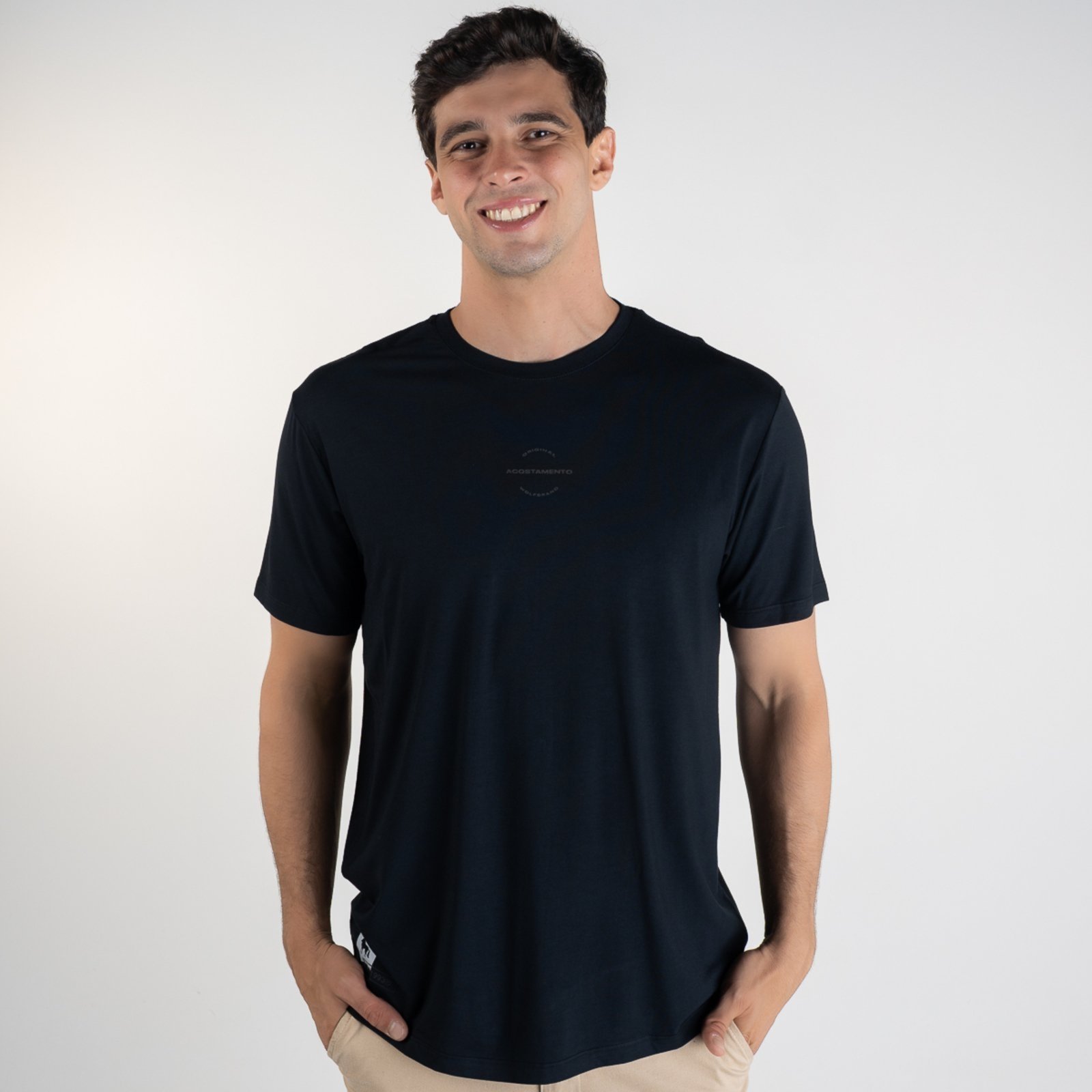 Camiseta Acostamento Modal Wolfbrand Preta
