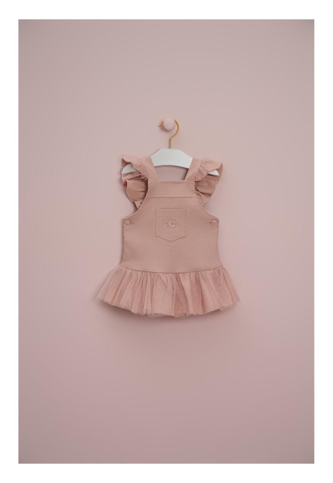 Infantil - Salopete Menina Rosa Petit Cherie 1 Rosa
