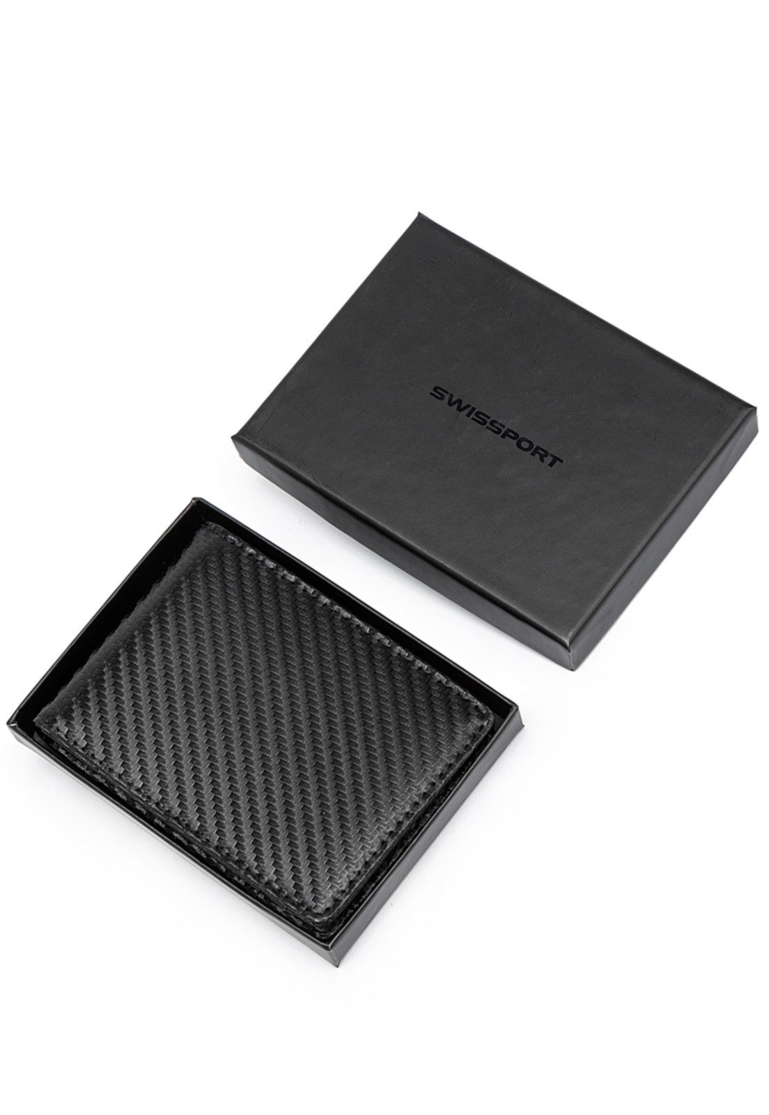 Carteira Masculina Minimalista Clip Dinheiro Porta Cartão Com Bloqueio Rfid Preto B