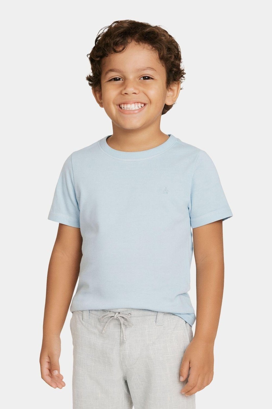Vista 3 Infantil - Camiseta Aramis Curta Stonada azul Aramis azul