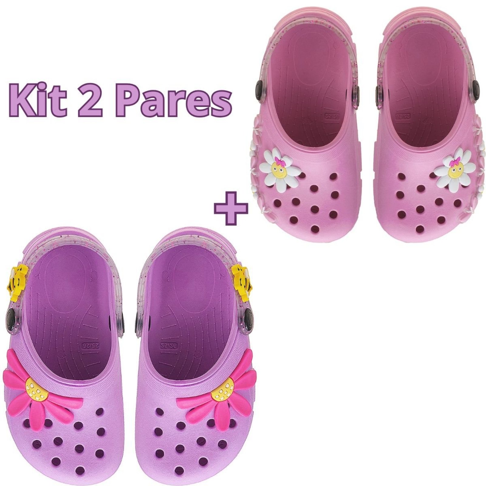 Infantil - Kit 2 Pares Sandália Feminina Conforto e Leveza tep
