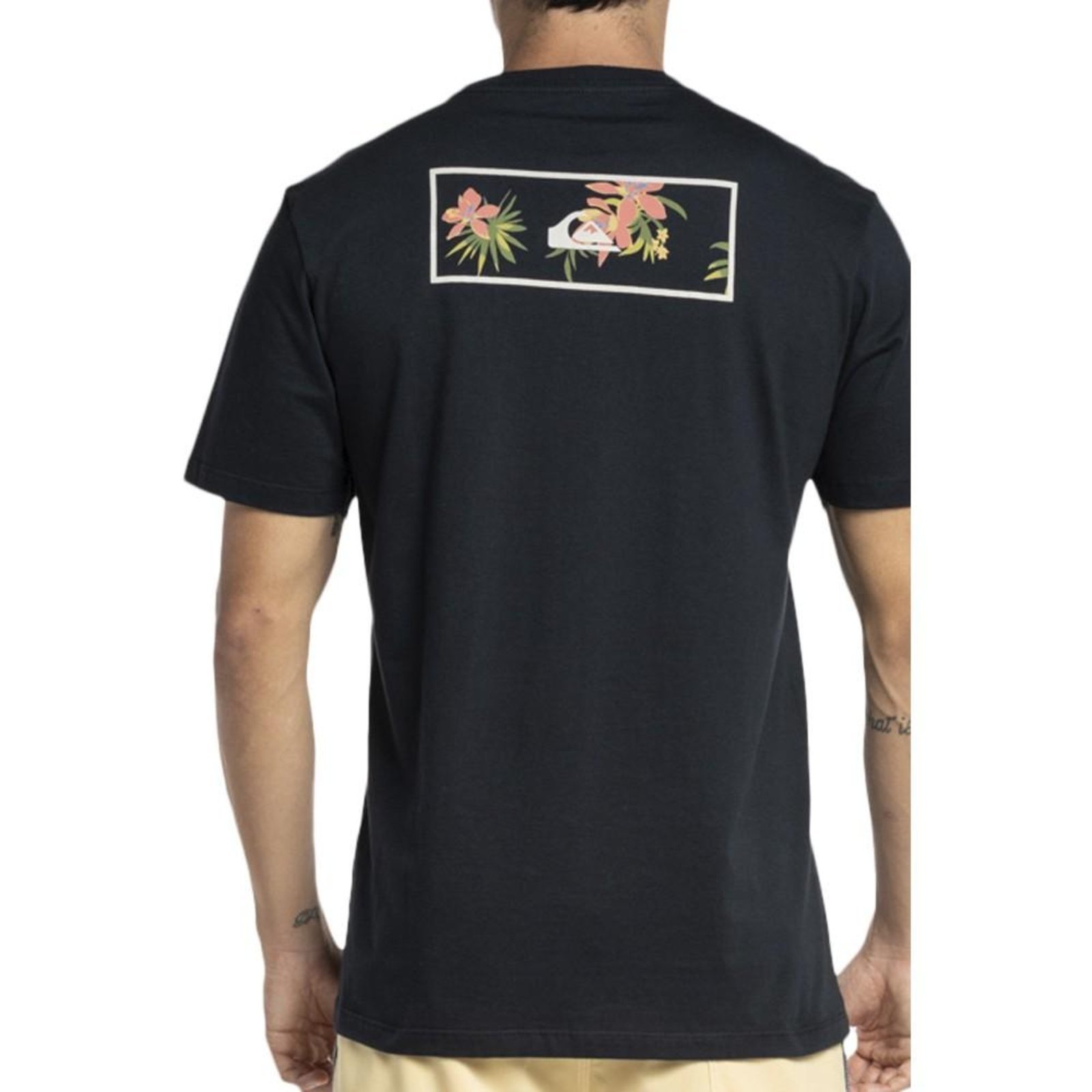 Camiseta Quiksilver Flower Box WT23 Masculina Preto