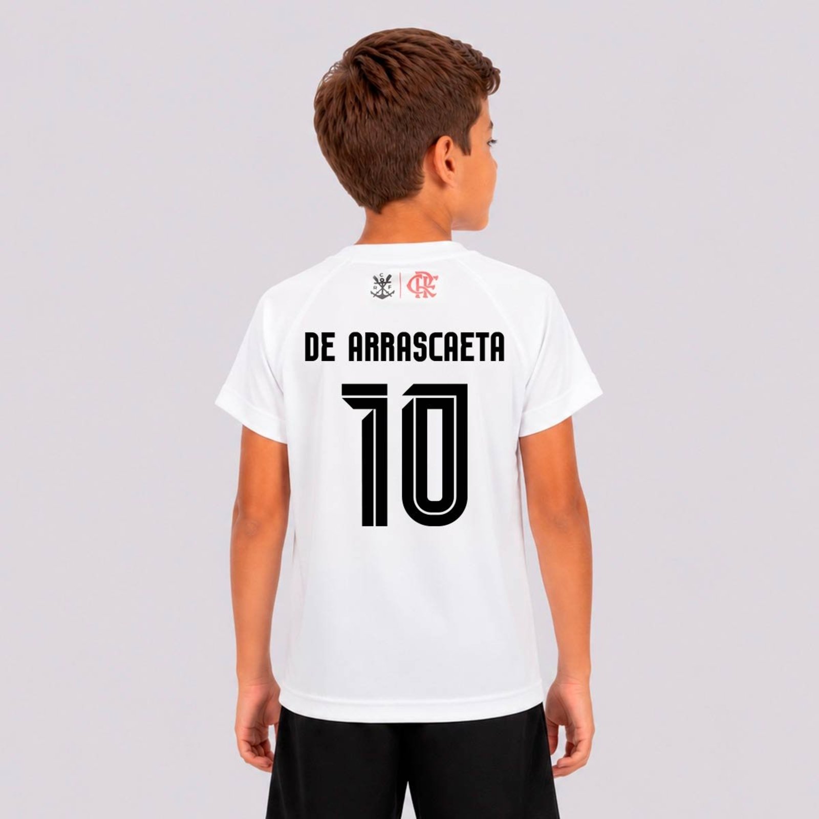 Camisa Flamengo Jeito Branca 10 De Arrascaeta