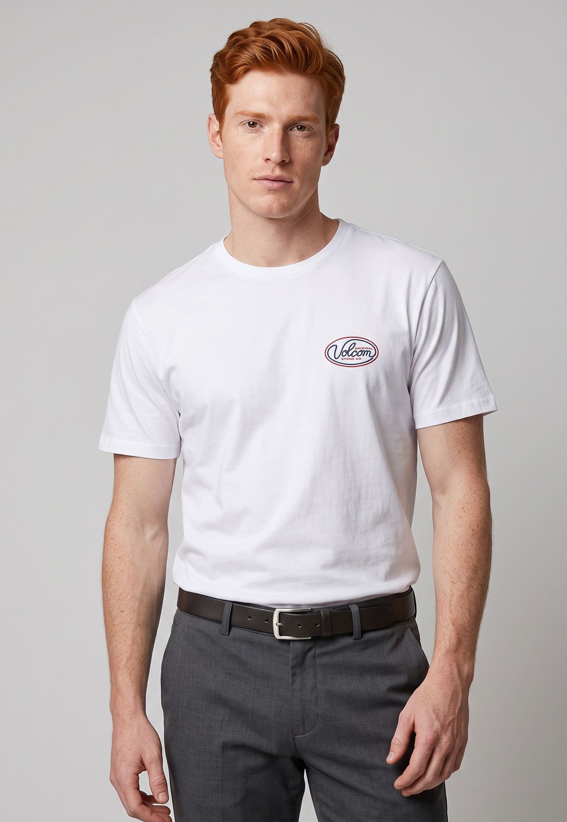 Camiseta Masculina Volcom Silk Clean Sweep Branca