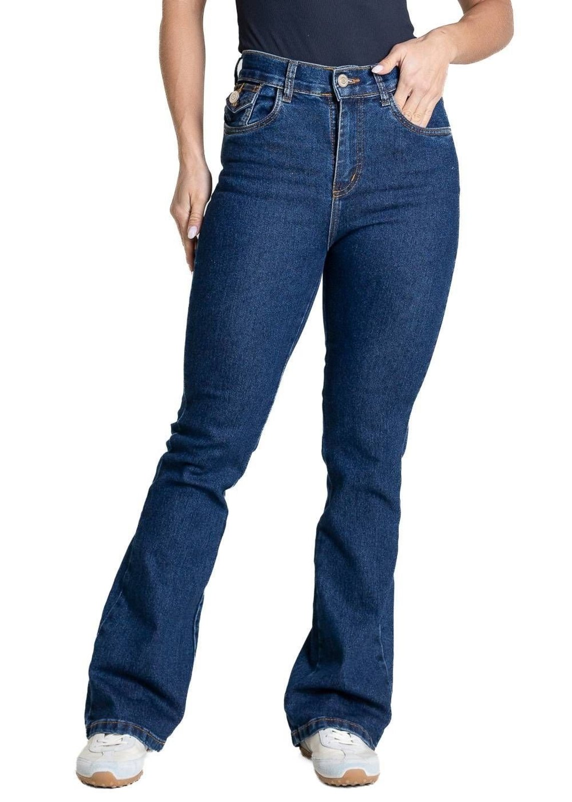 Calça Jeans Sawary Boot Cut Petit - 283711 - Azul - Sawary