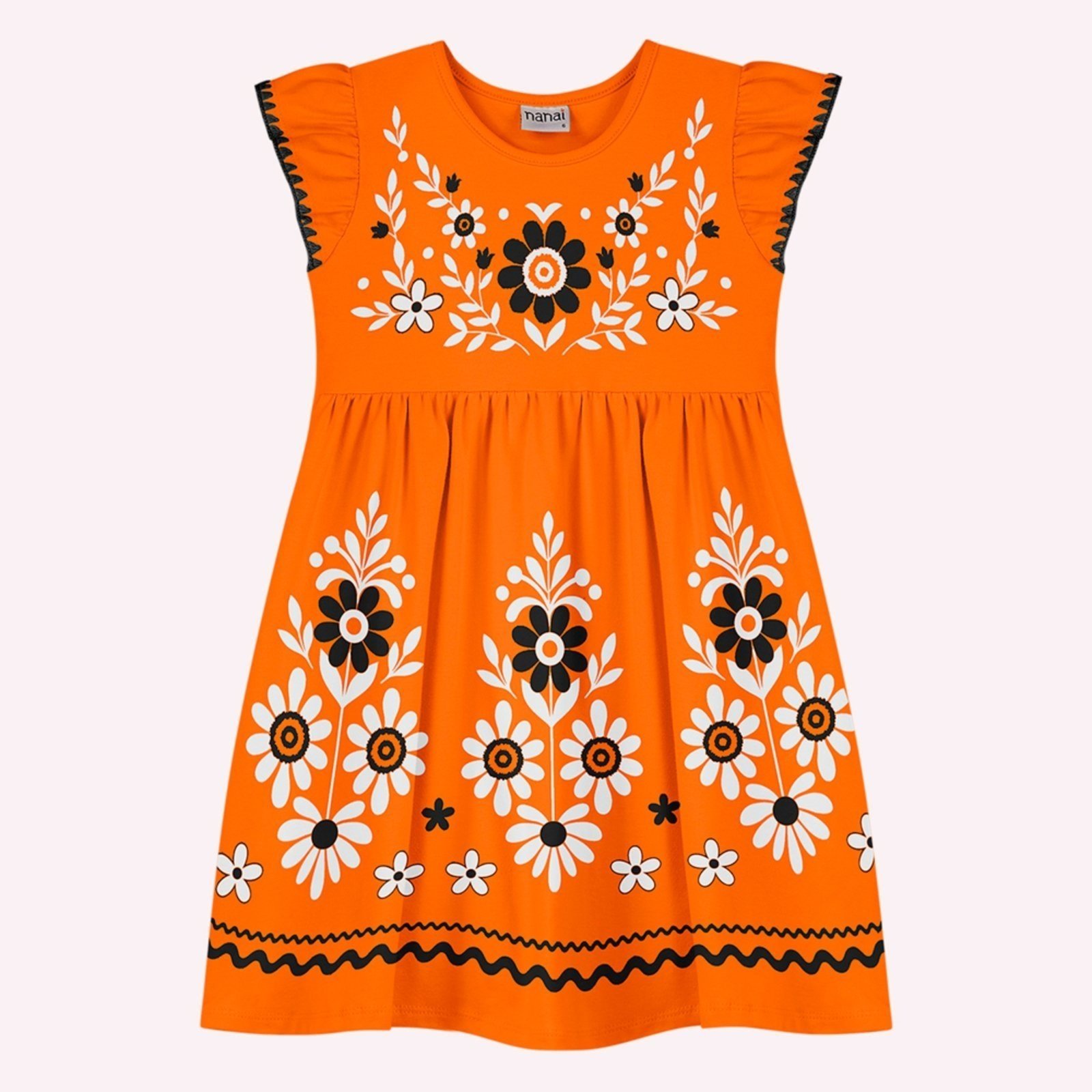 Infantil - Vestido Menina em Cotton Nanai