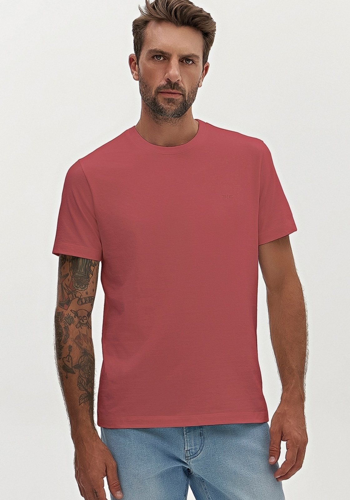 Camiseta Masculina em Meia Malha Colors