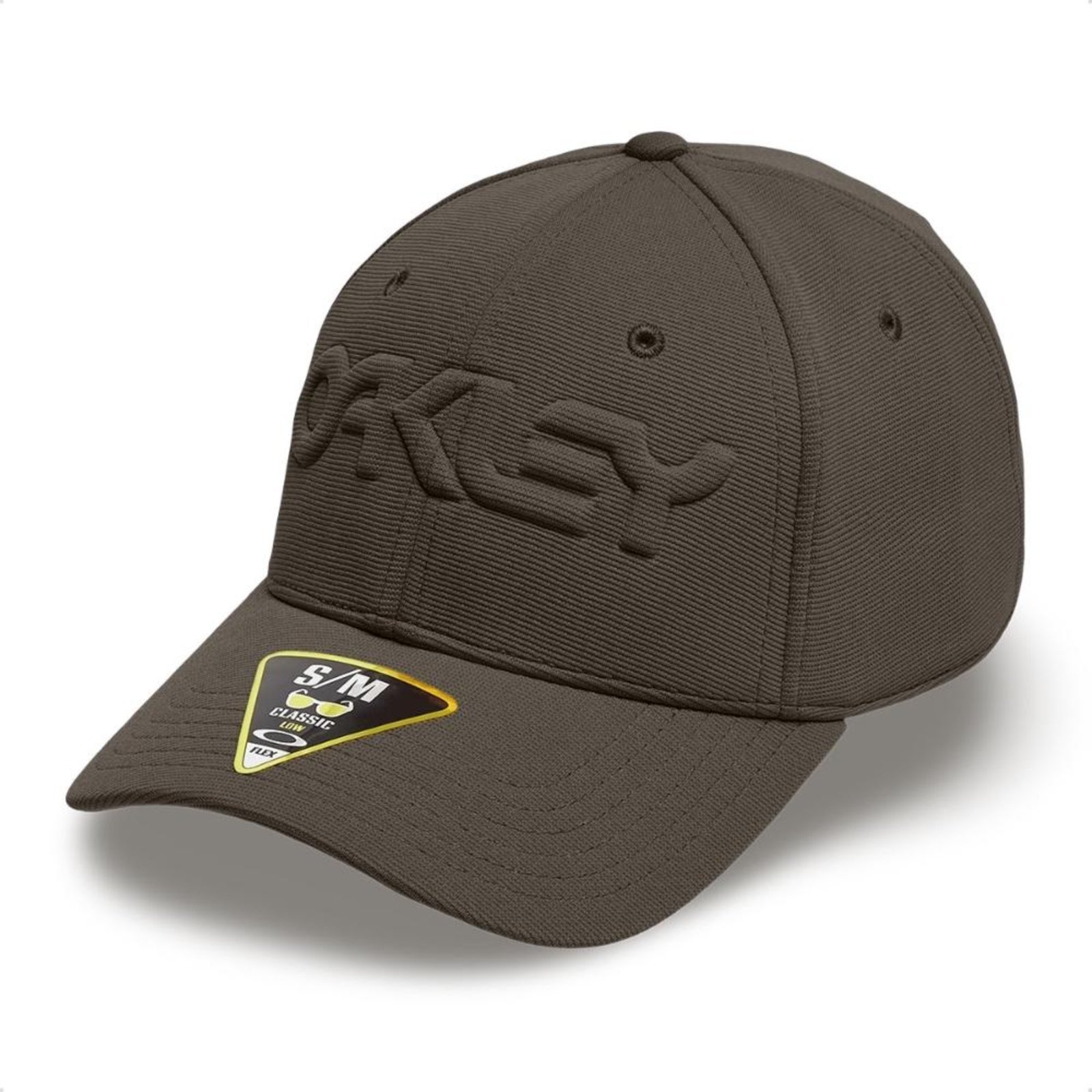 Boné Oakley 6 Panel Stretch Hat Embossed Marrom