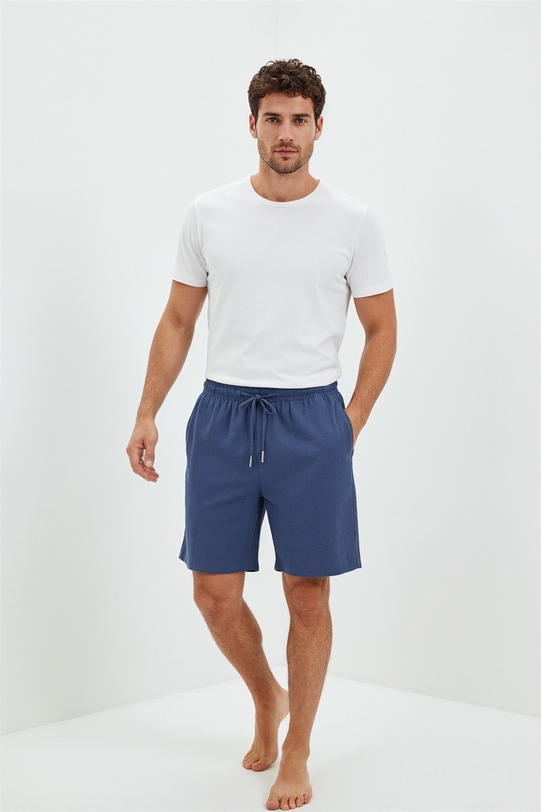 Short Cós Elástico Traymon - Marinho