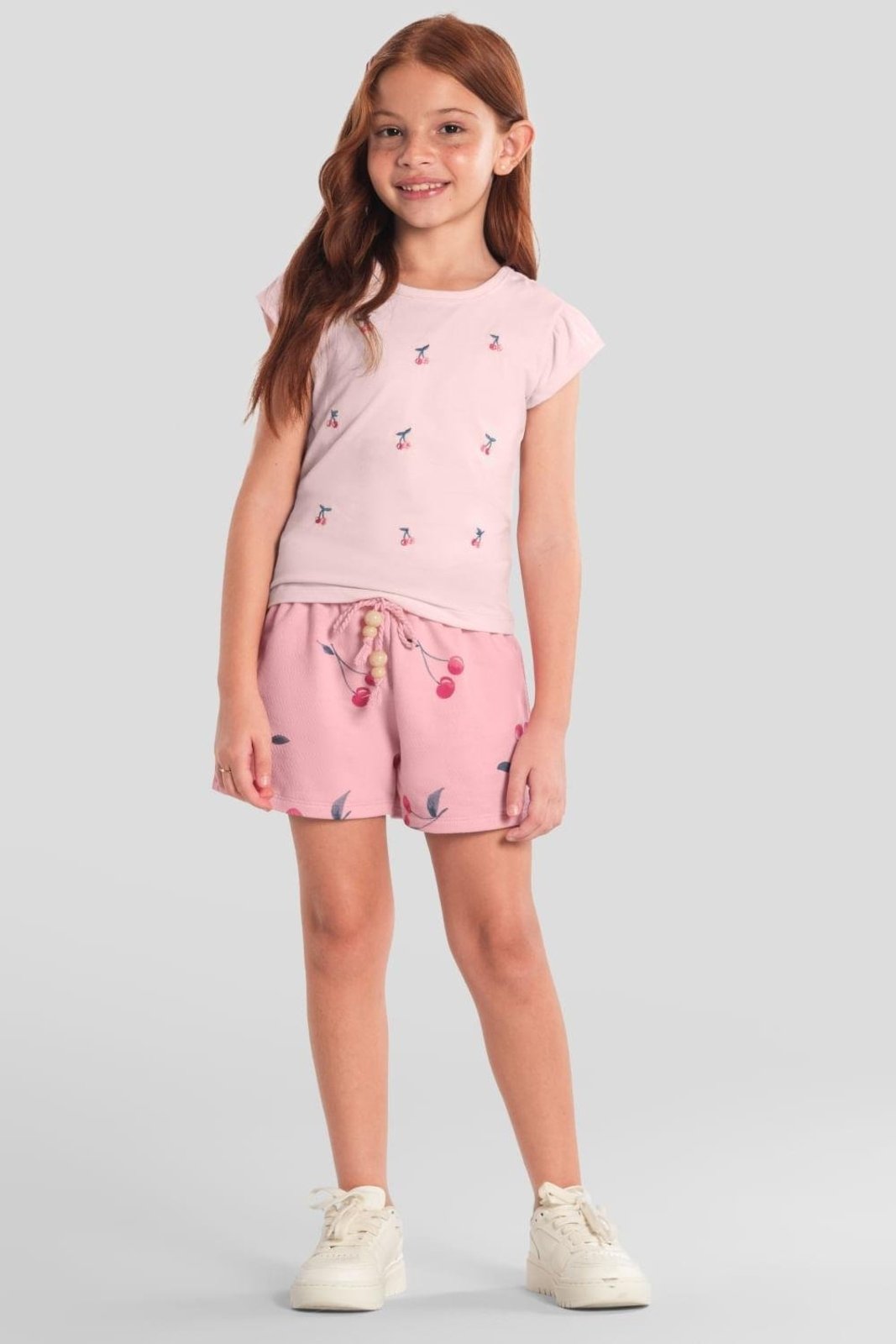 Infantil - Conjunto menina de cerejas Mundi