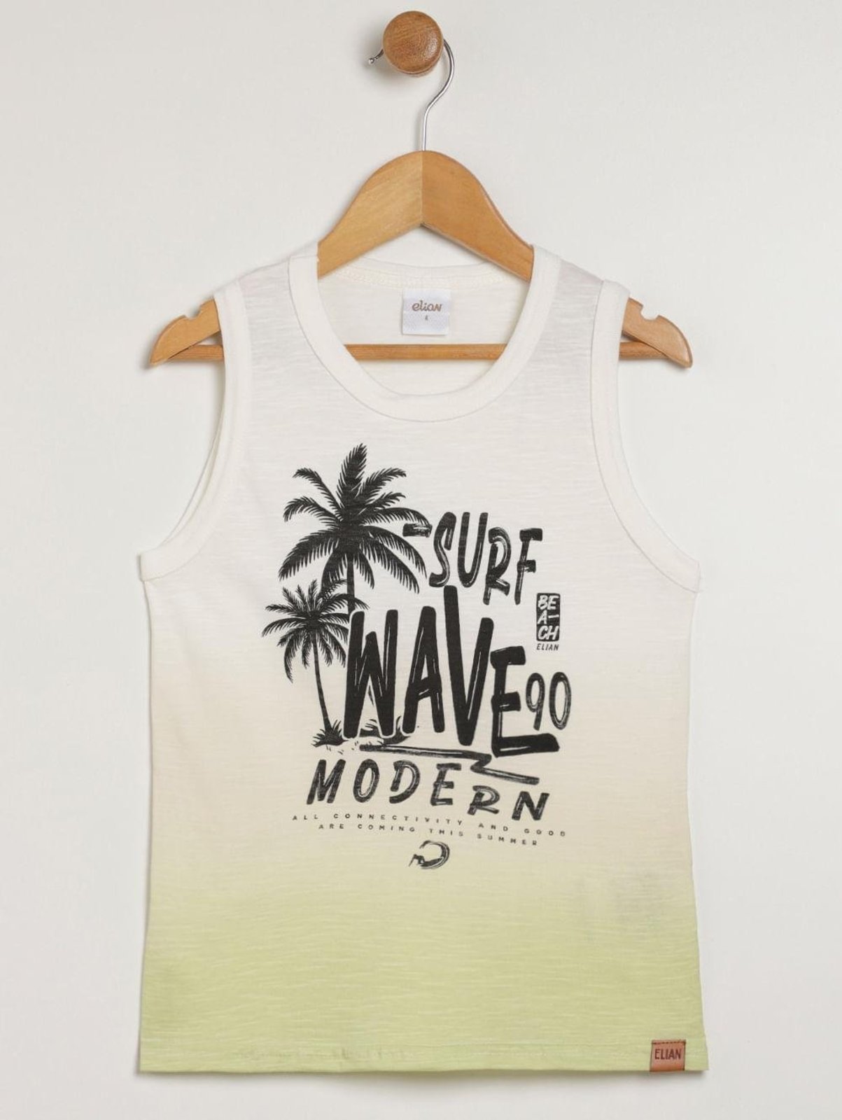 Infantil - Camiseta Regata Para Menino - NATURAL