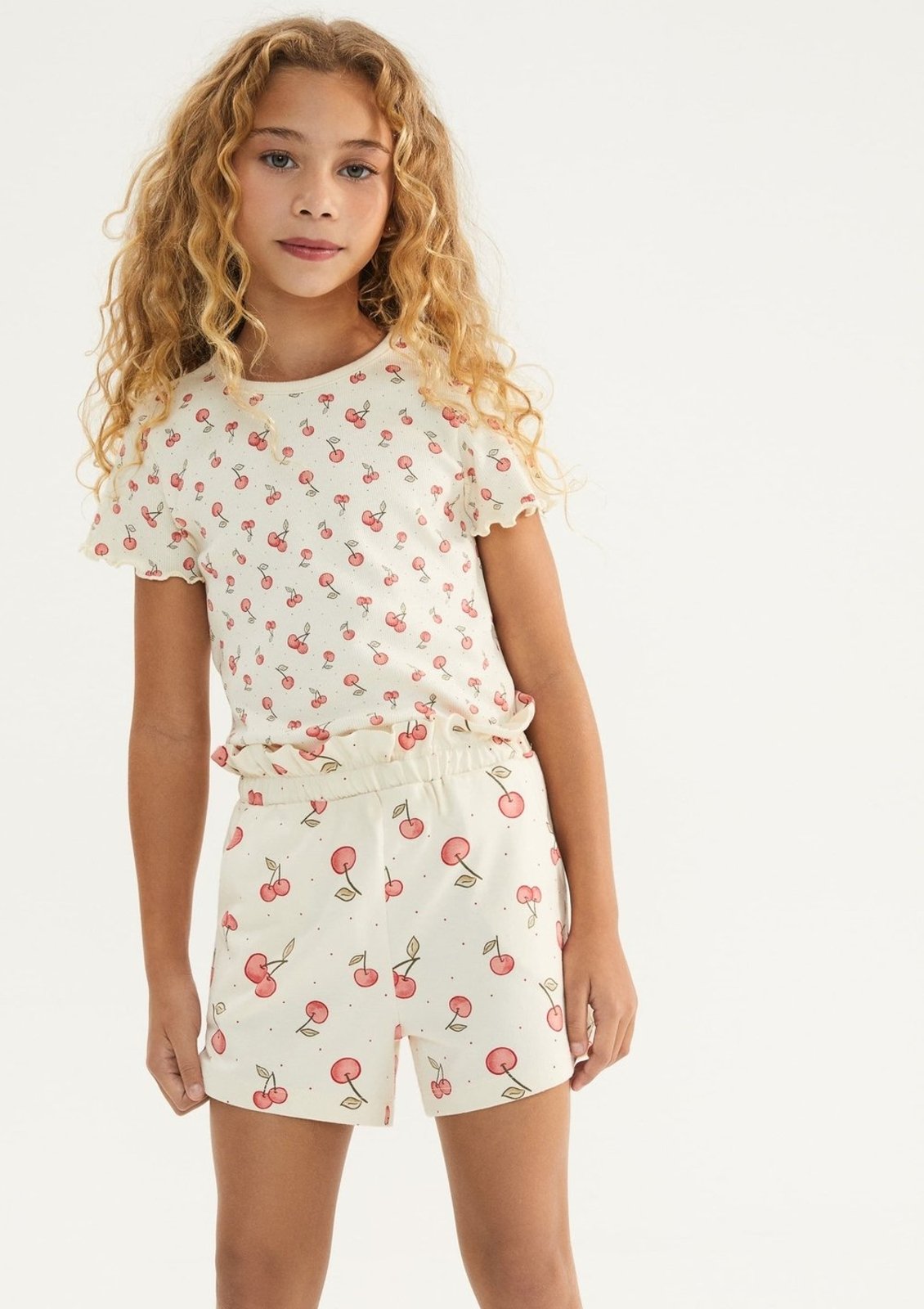 Vista 2 Infantil - Blusa Menina Manga Curta Em Ribana Hering Hering Kids vinho Hering Kids vinho