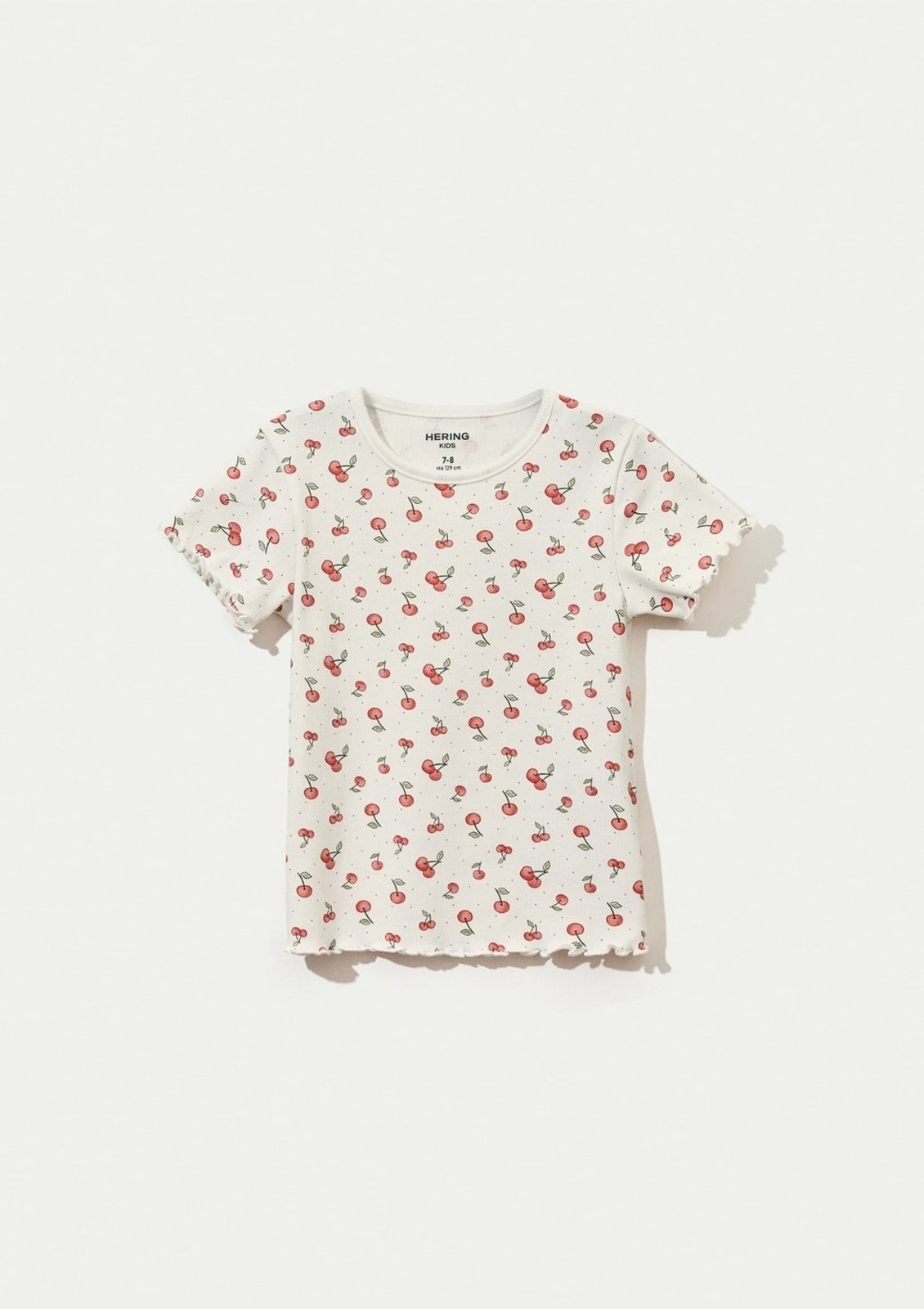 Vista 3 Infantil - Blusa Menina Manga Curta Em Ribana Hering Hering Kids vinho Hering Kids vinho