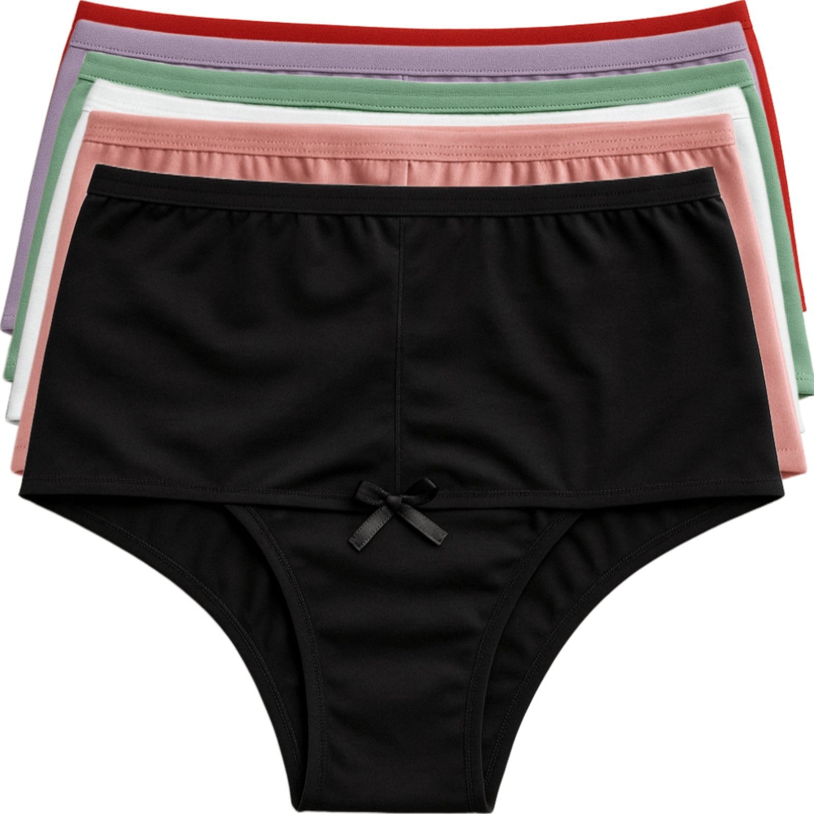 Kit 9 Calcinhas Cós Alto Reflexo Íntimo Cintura Reforçada Maternidade Segura Barriga