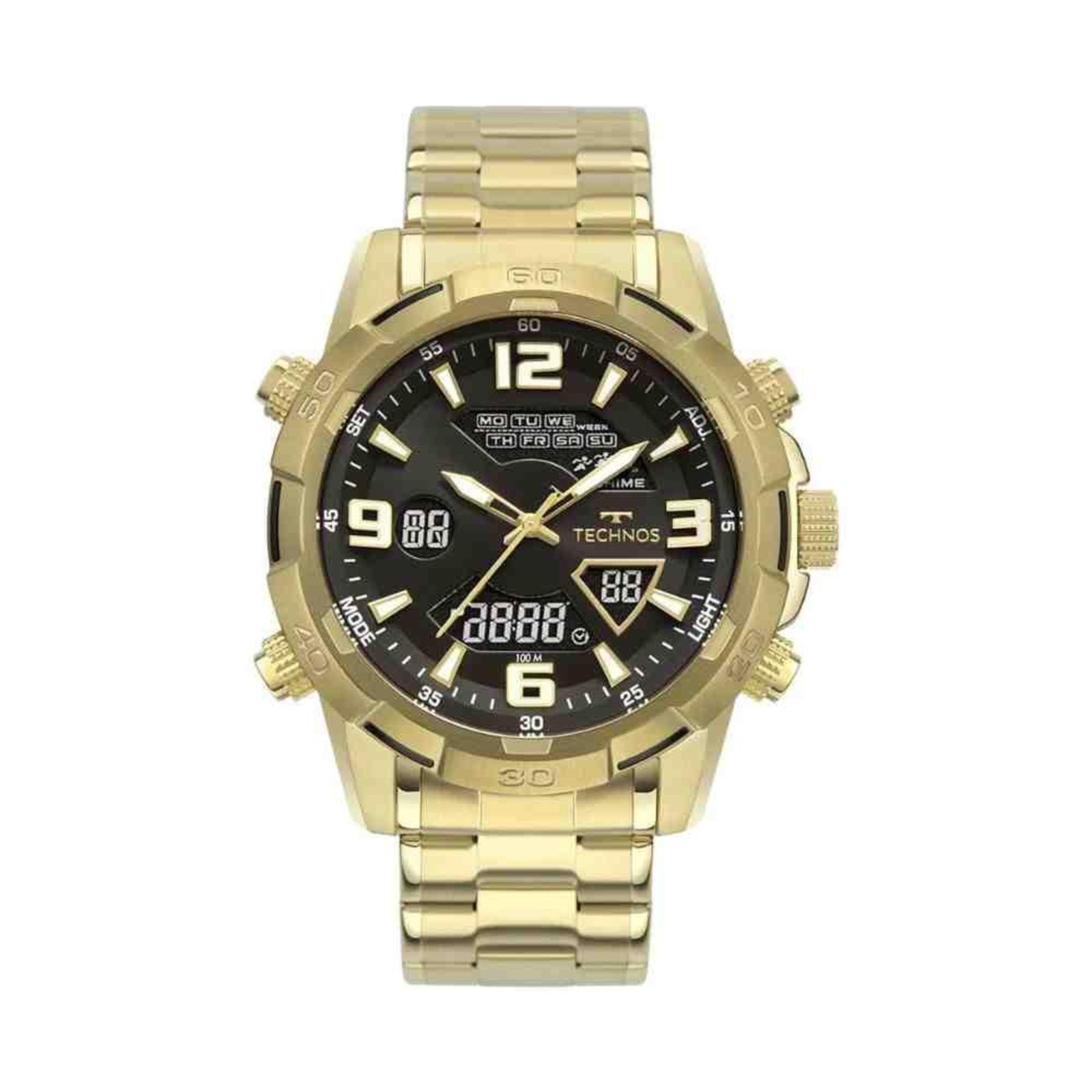 Relógio Technos Digitech Dourado Masculino W23305AB/1P