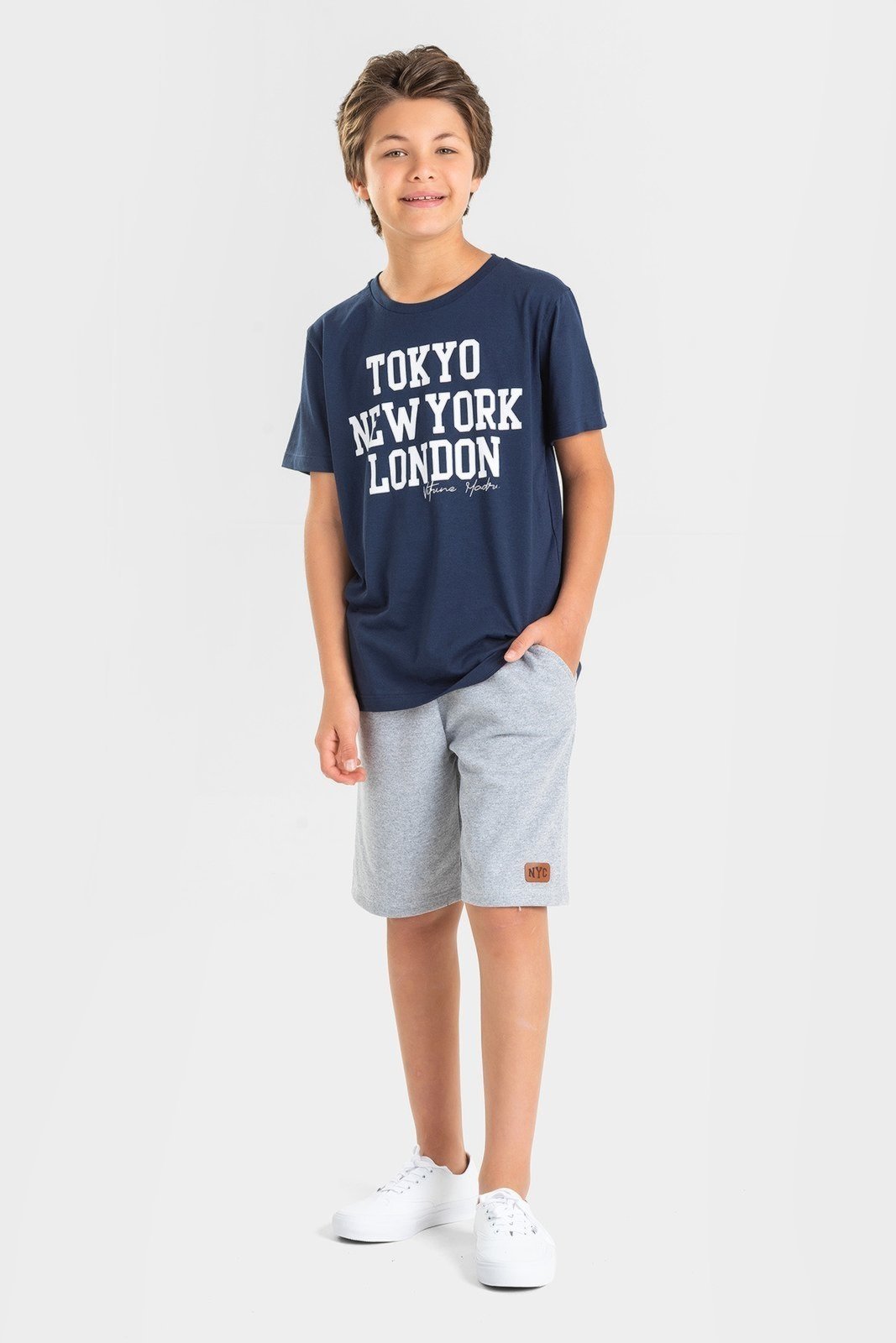 Infantil - Conjunto Juvenil Verão Masculino World Cities