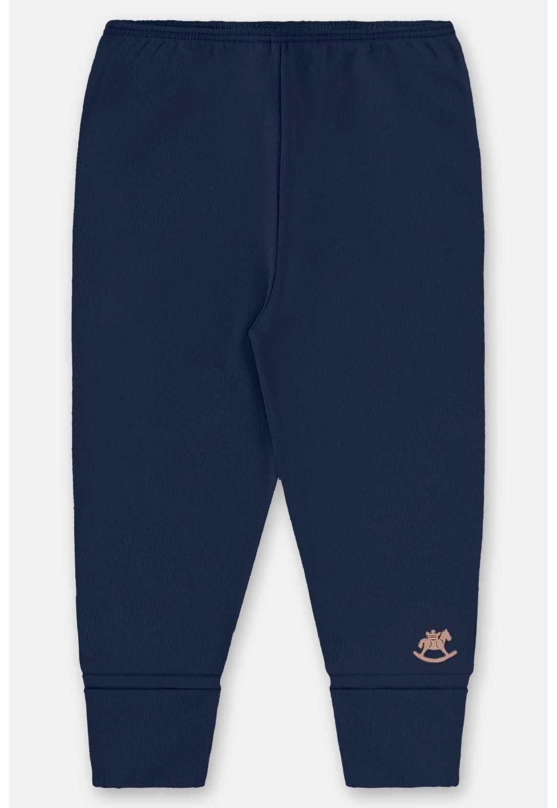 Infantil - Calça Unissex para em Suedine Up Baby Azul Marinho
