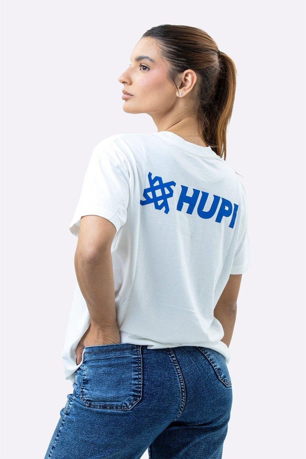 Camiseta HUPI Casual Urban Bege