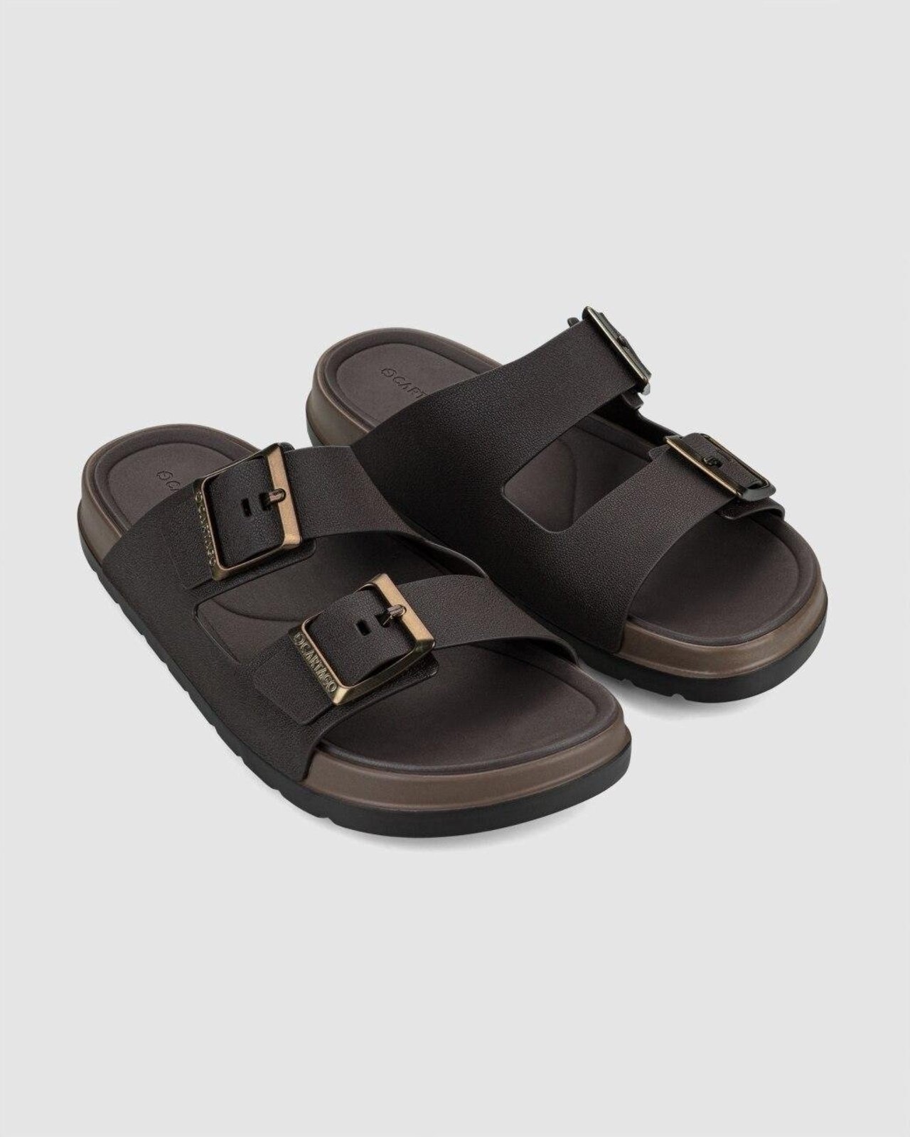 Chinelo Slide Masculino Cartago Roma Marrom